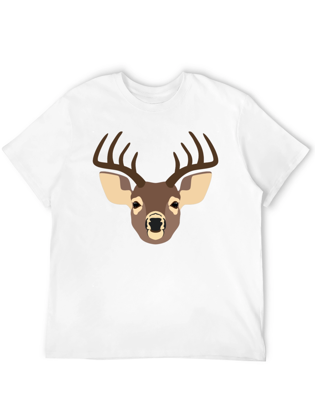 Black Deer Graphic T-Shirt - Black Casual Tee view 12