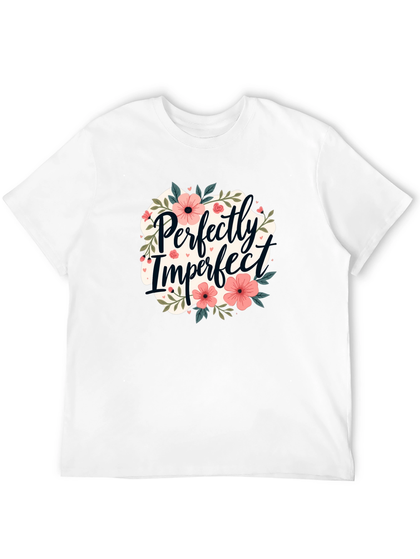 Black Perfectly Imperfect Floral T-Shirt - Unisex view 12