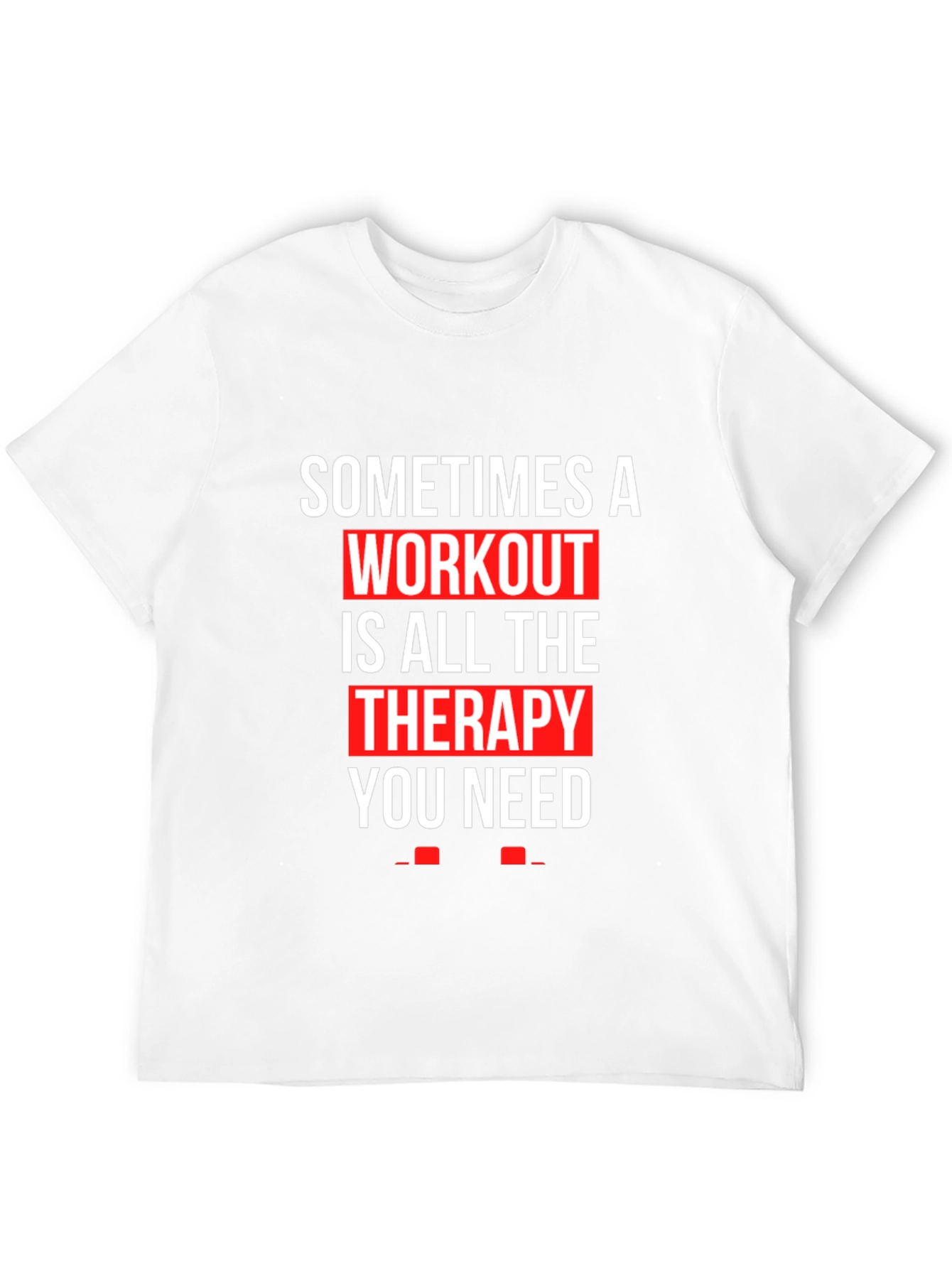 Black Workout Therapy T-Shirt - Motivational Gym Apparel view 12