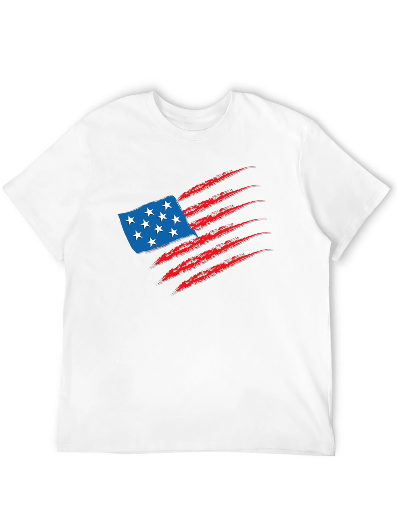 Black American Flag Claw T-Shirt view 12
