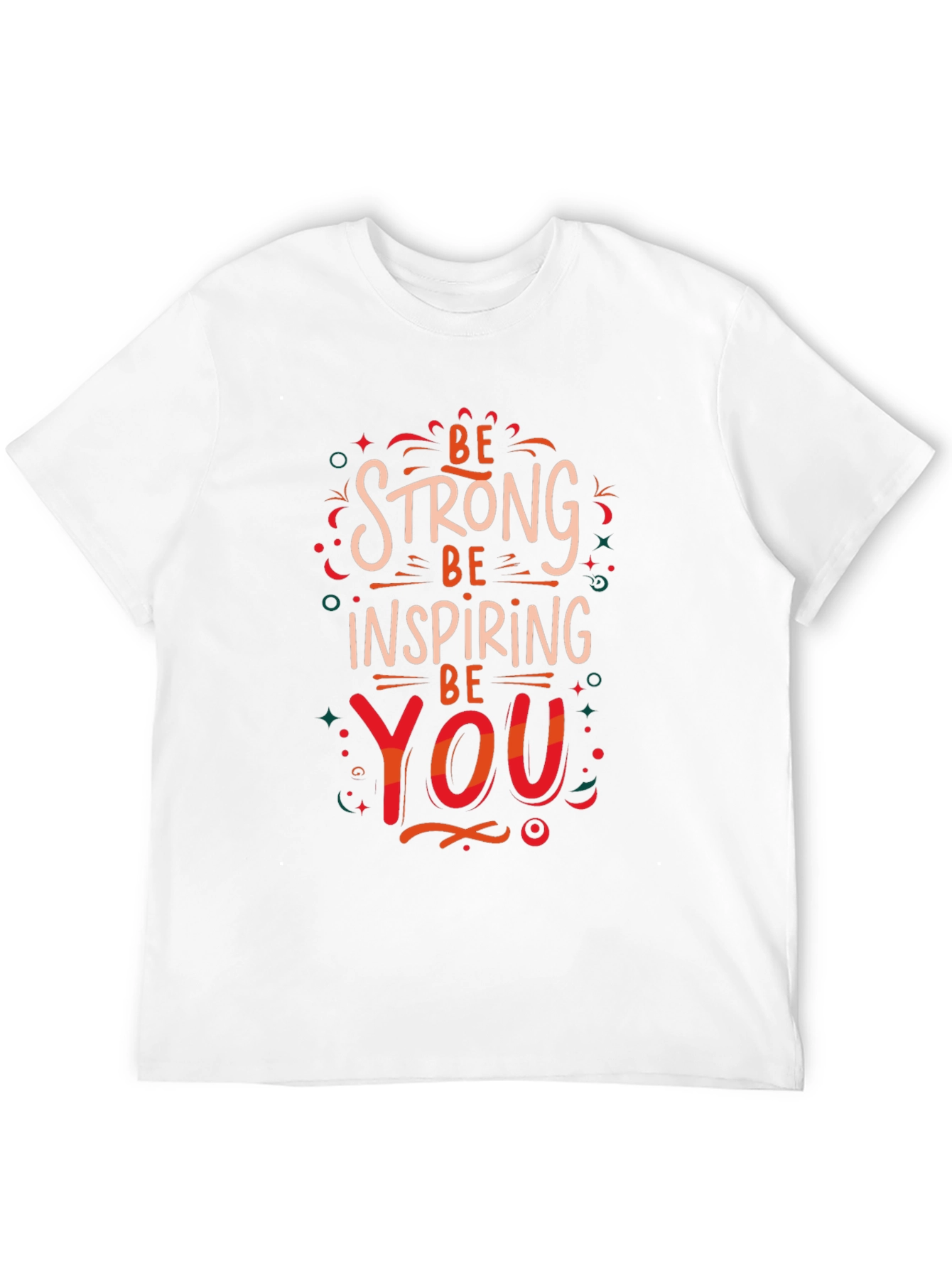 Black Be Strong Inspiring You Graphic Print T-Shirt view 12