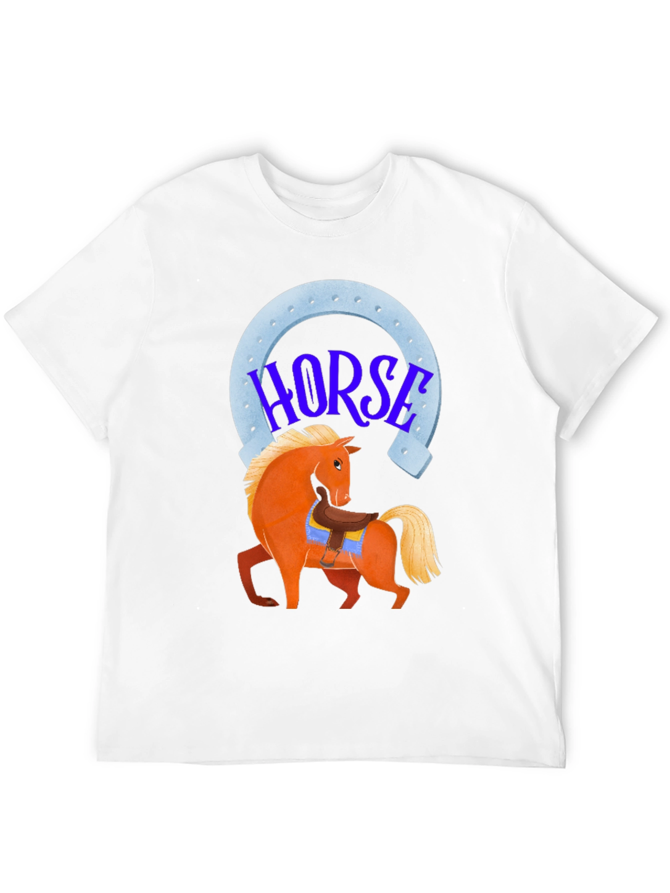 Black Horse Graphic Tee - Lucky Horseshoe Design view 12