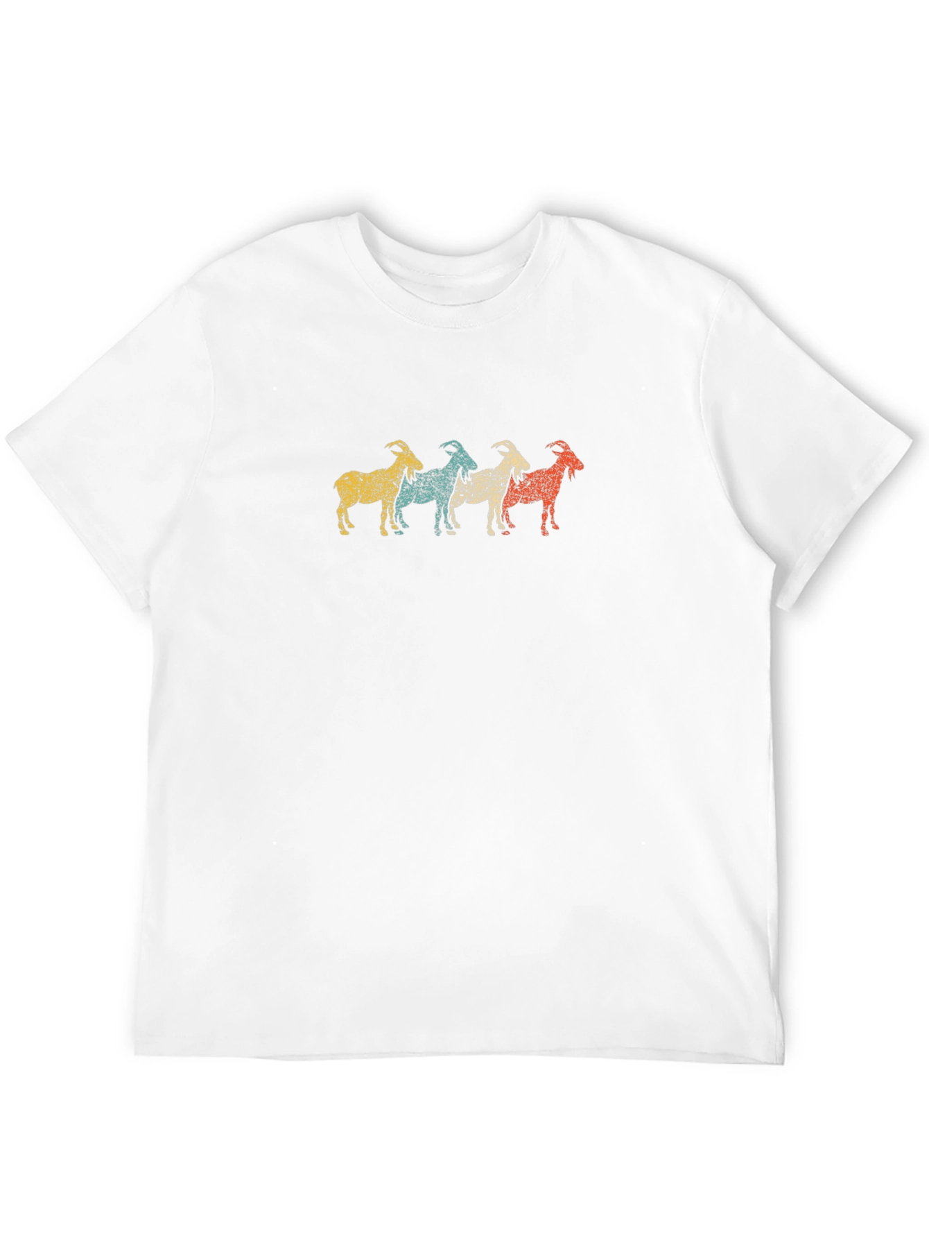 Black Retro Goat T-Shirt - Unique Animal Tee view 12