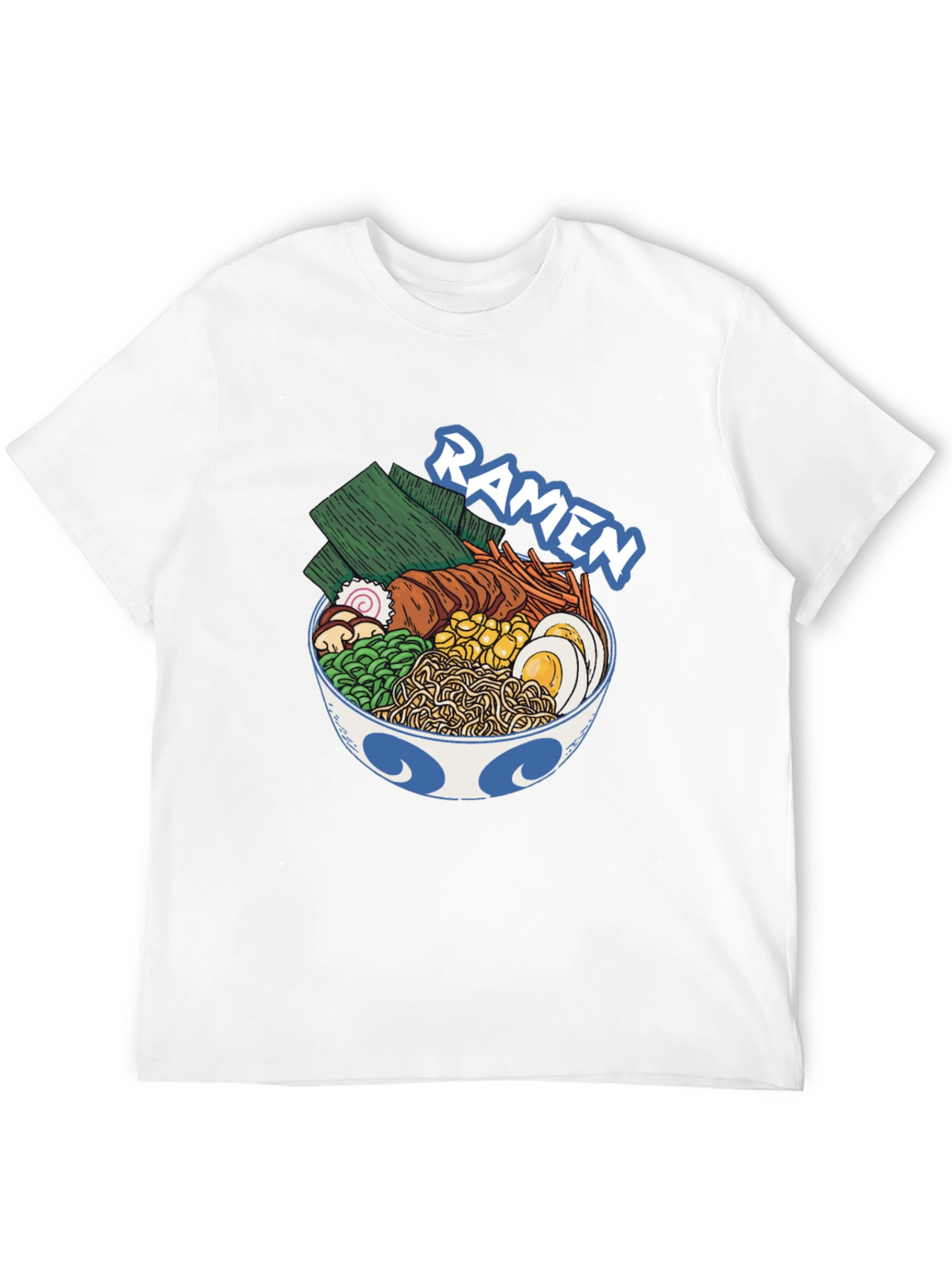 Black Ramen Bowl Graphic T-Shirt - Unisex Crew Neck Tee view 12