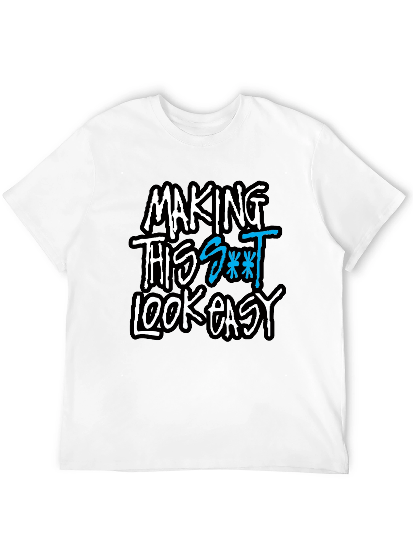 Black Making This S*** Look Easy Graphic Tee - Black view 12