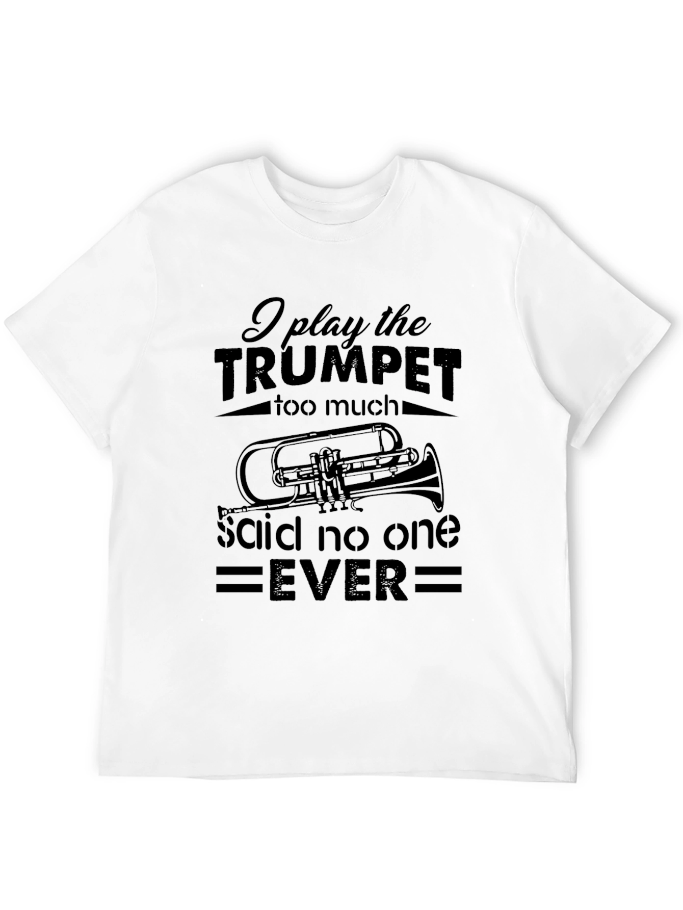 Black Trumpet Player T-Shirt - Funny Band Musician Tee view 12