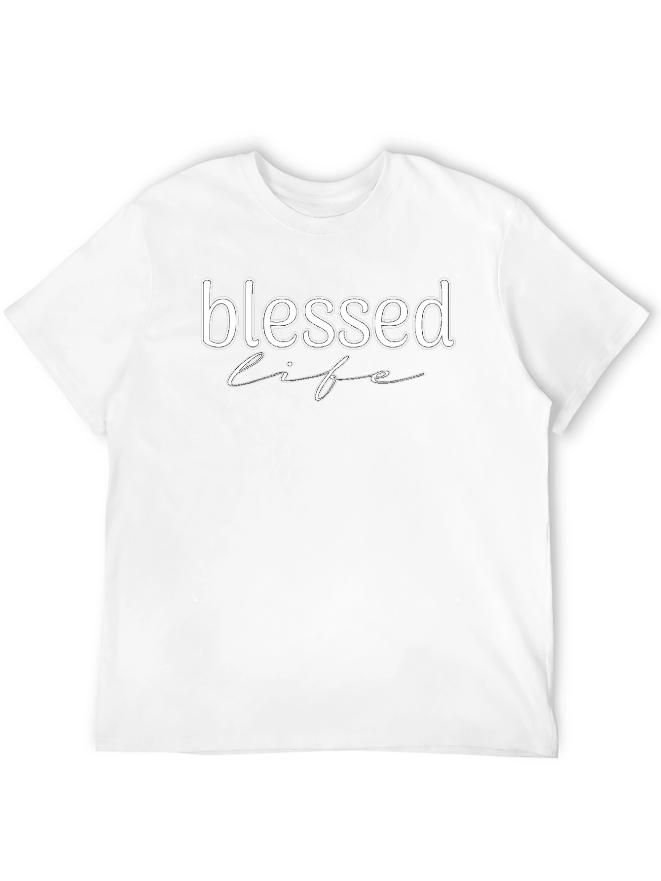 Black Blessed Life Graphic Tee - Stylish Comfort view 12