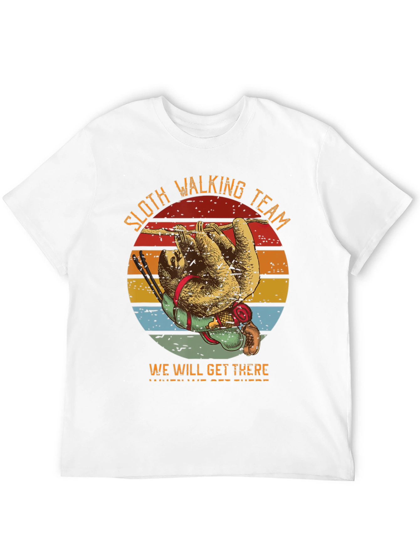 Black Sloth Hiking Team T-Shirt - We Will Get There view 12