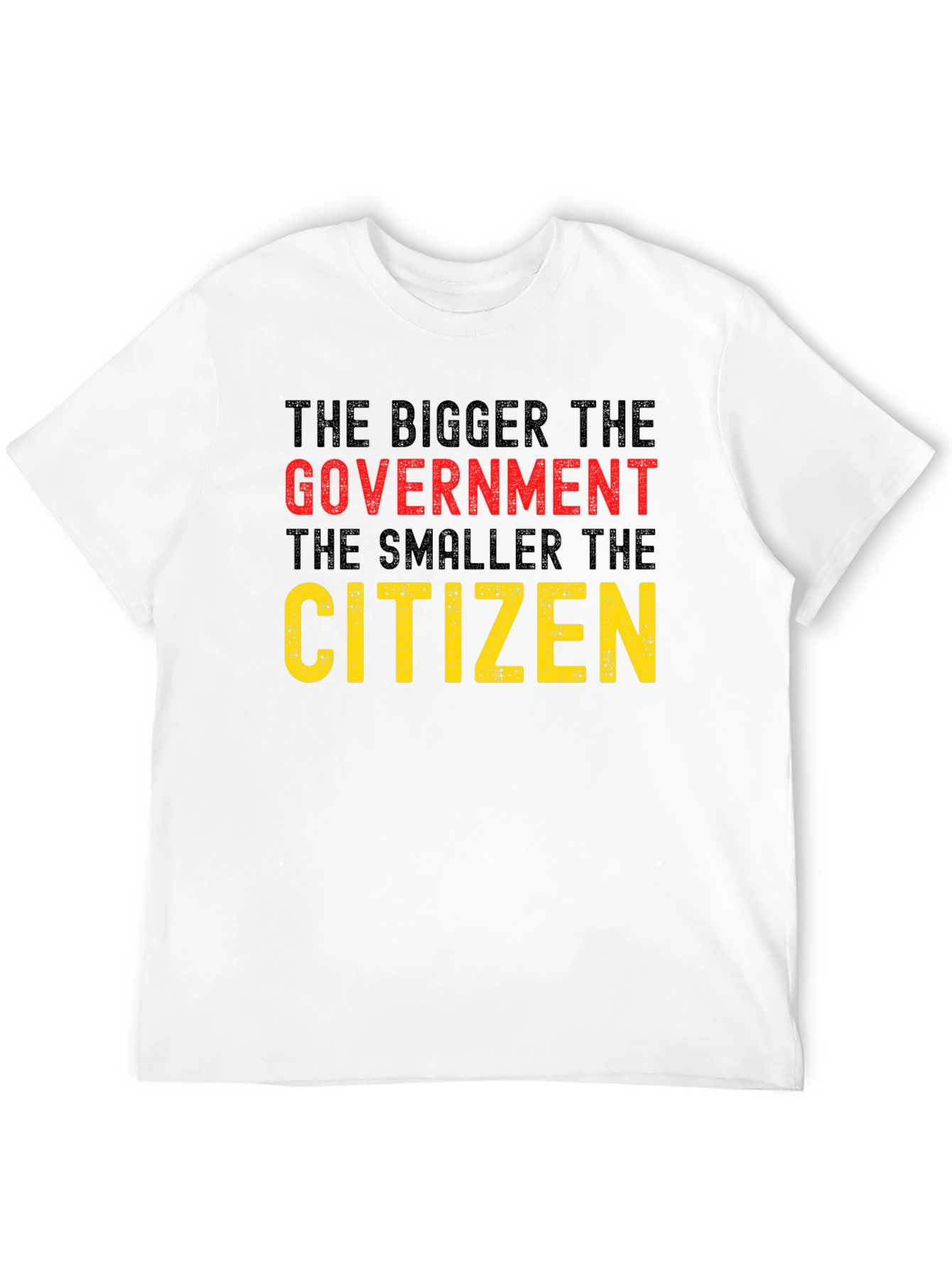 Black The Bigger The Government T-Shirt view 12
