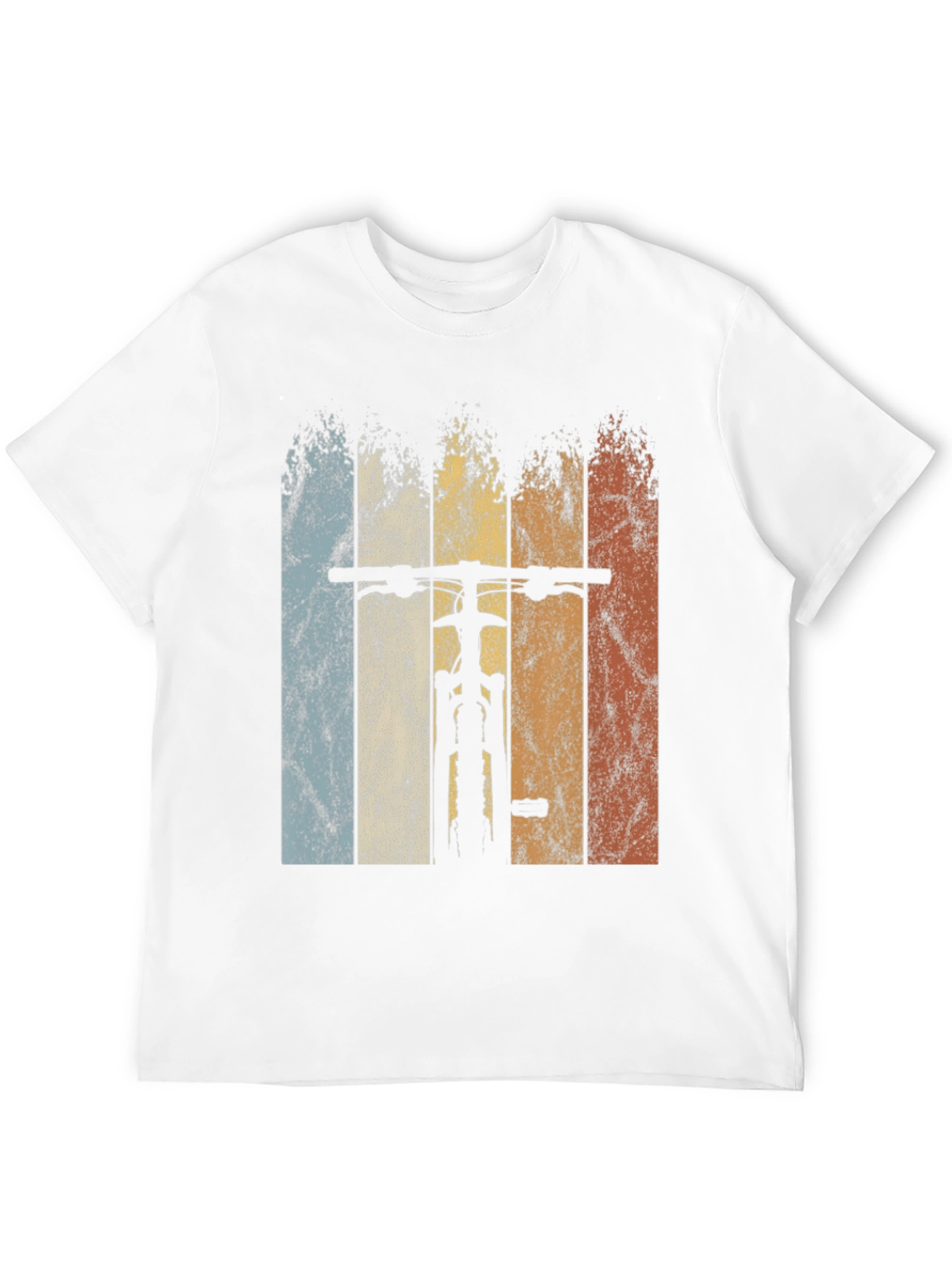 Black Vintage Mountain Bike Graphic Tee - Retro Cycling Shirt view 12