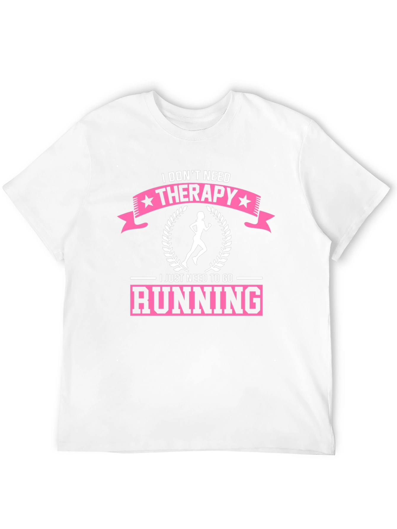 Black Running Therapy T-Shirt - Funny Runner's Tee view 12