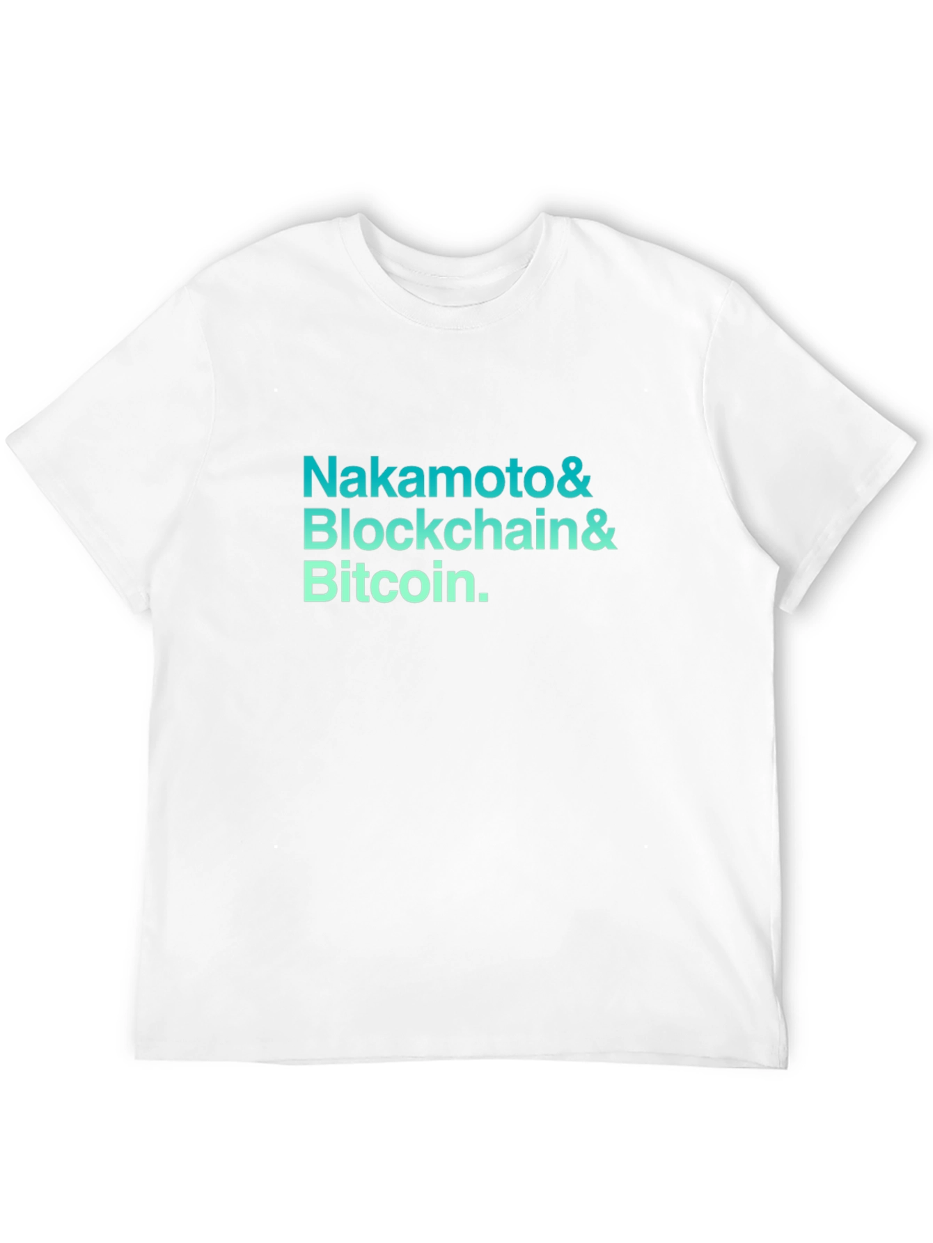 Black Nakamoto Blockchain Bitcoin Graphic Tee view 12