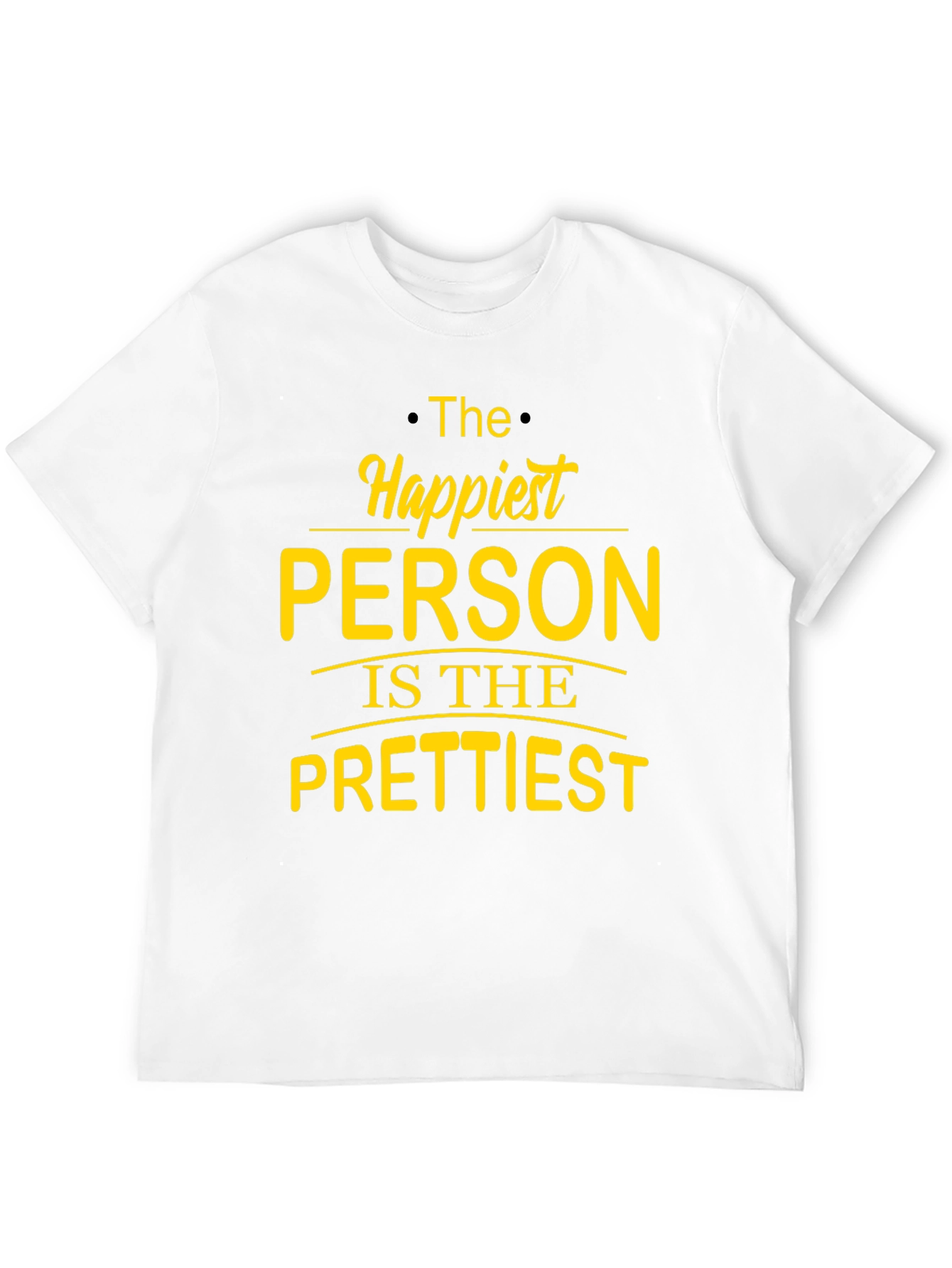 Black Happiest Person Graphic T-Shirt view 12