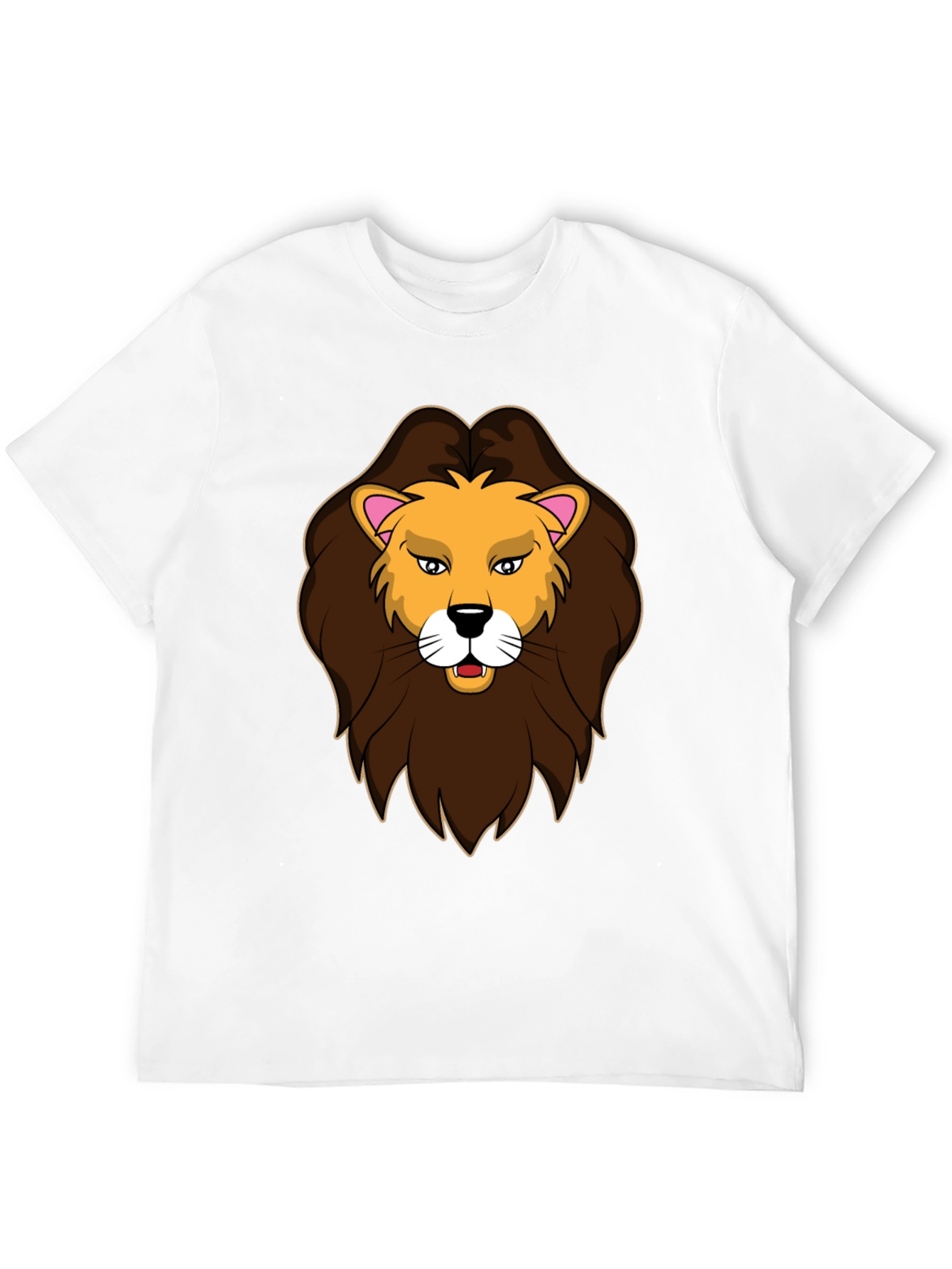 Black Lion Graphic Print Black T-Shirt view 12