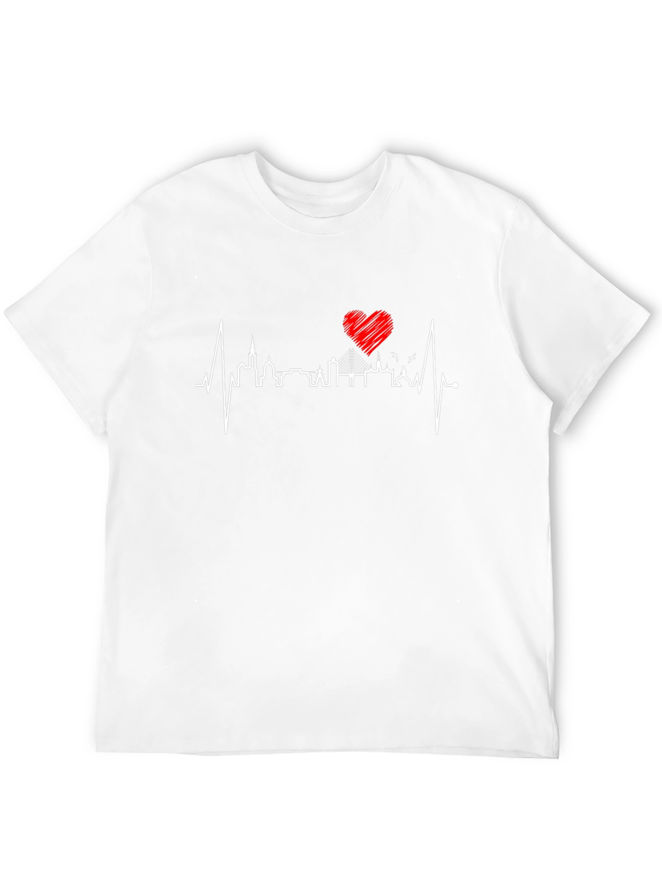 Black City Heartbeat T-Shirt view 12