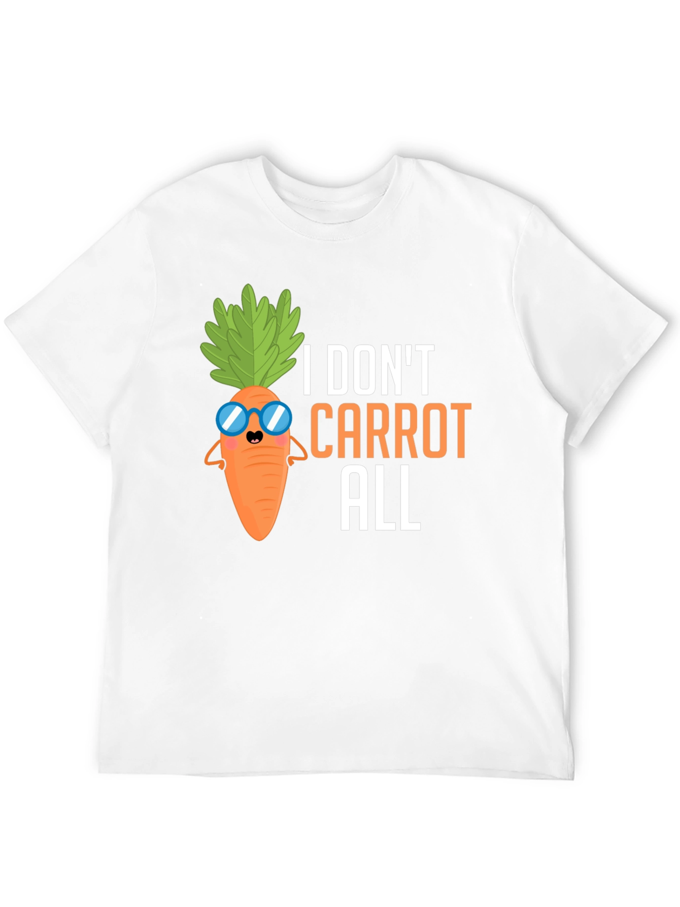 Black I Don't Carrot All T-Shirt, Funny Pun Tee view 12