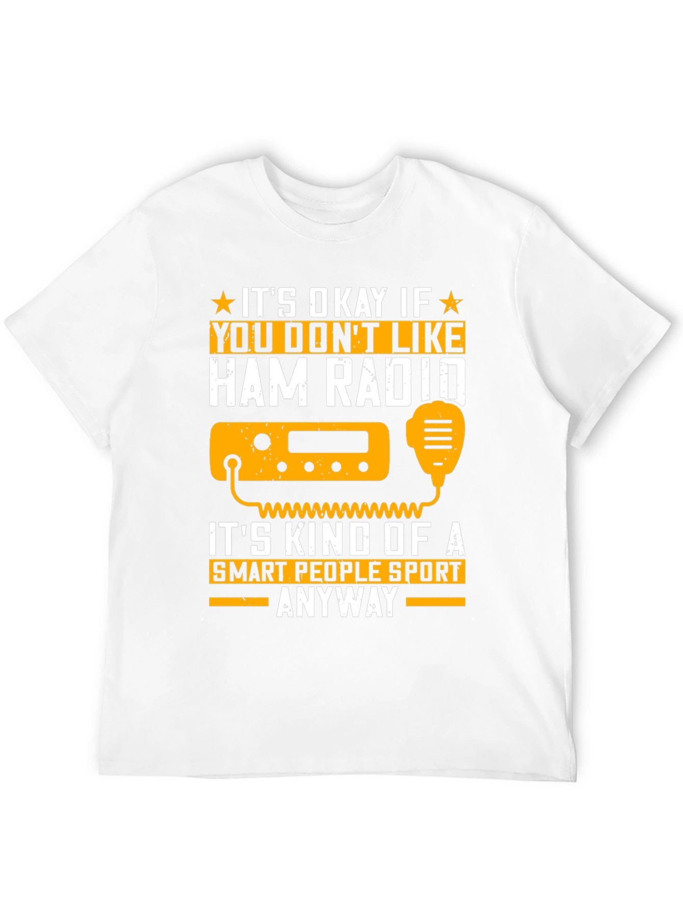 Black Ham Radio Smart People Sport T-Shirt view 12