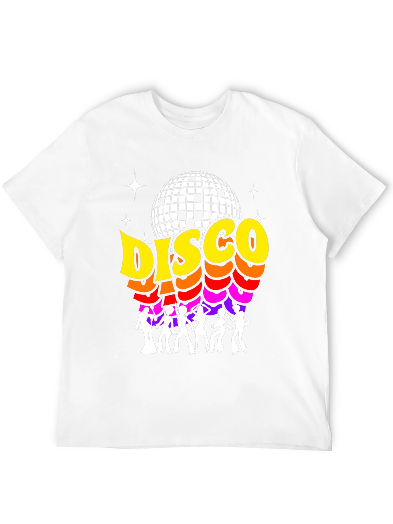 Black Retro Disco Ball Graphic Tee view 12