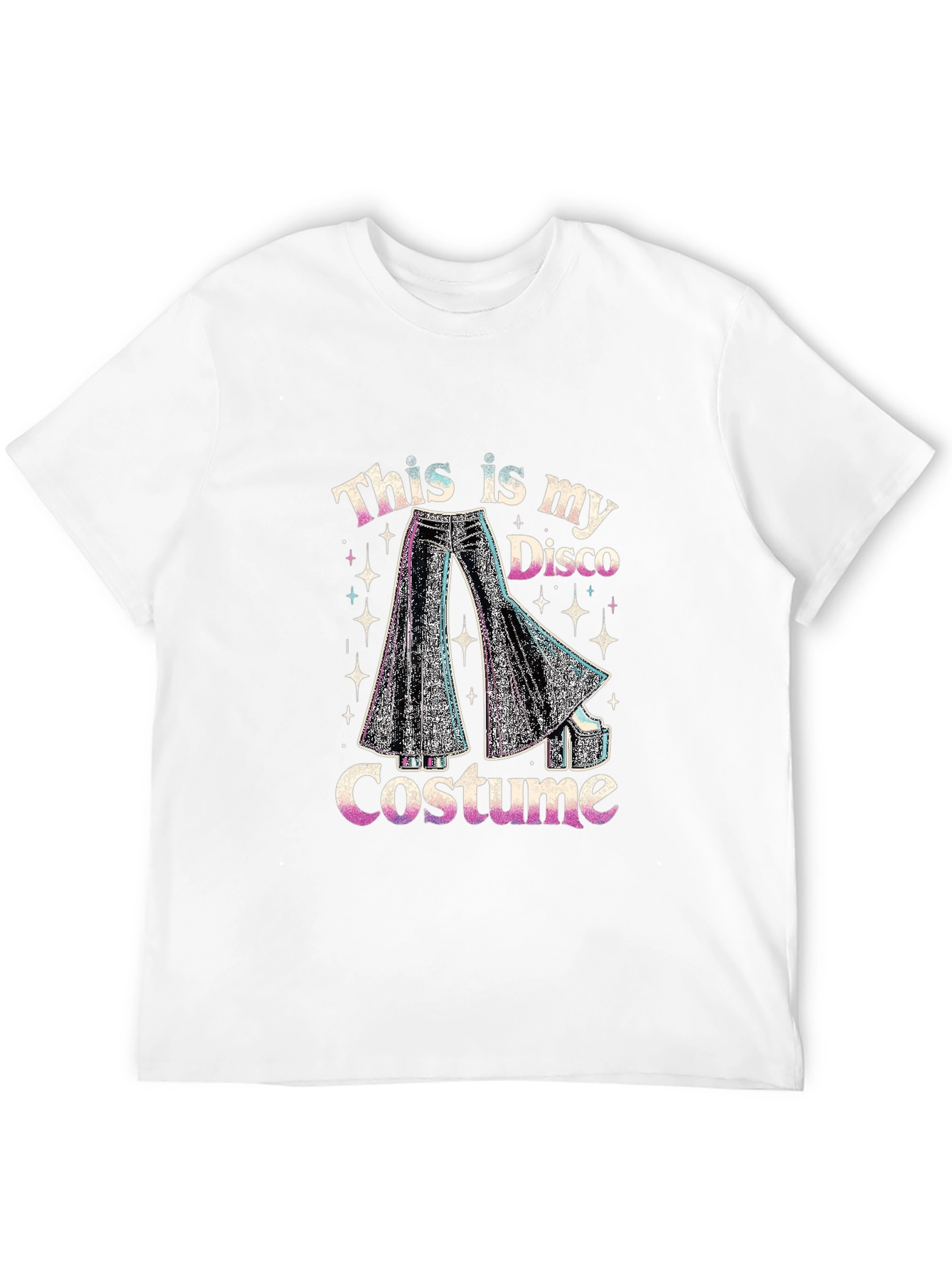 Black Disco Costume T-Shirt view 12