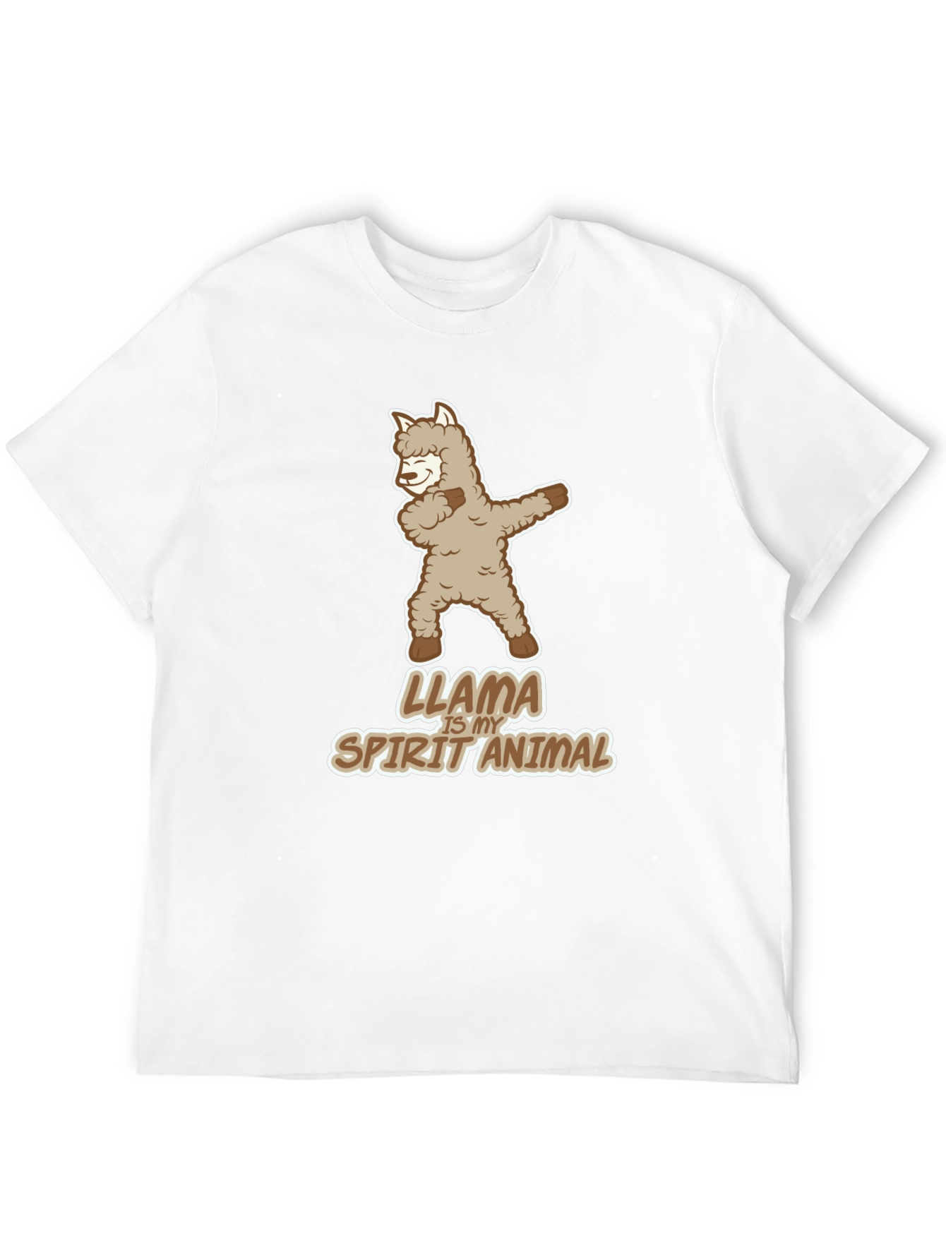 Black Llama is My Spirit Animal Dab Black Tee view 12