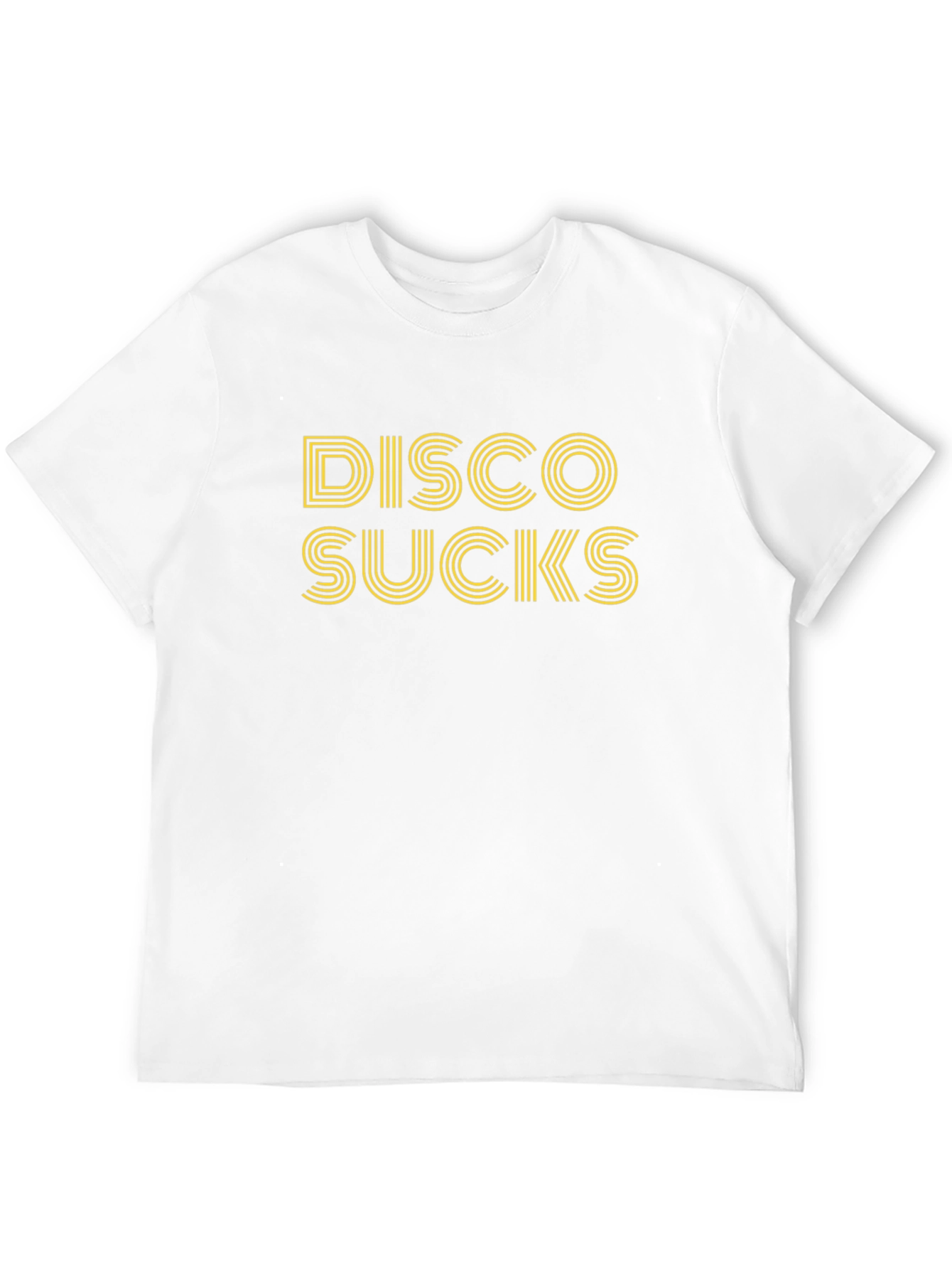 Black Disco Sucks Graphic Tee - Black Cotton T-Shirt view 12