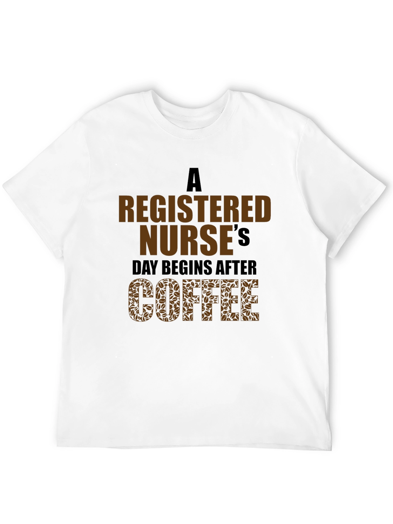 Black Registered Nurse Coffee T-Shirt view 12