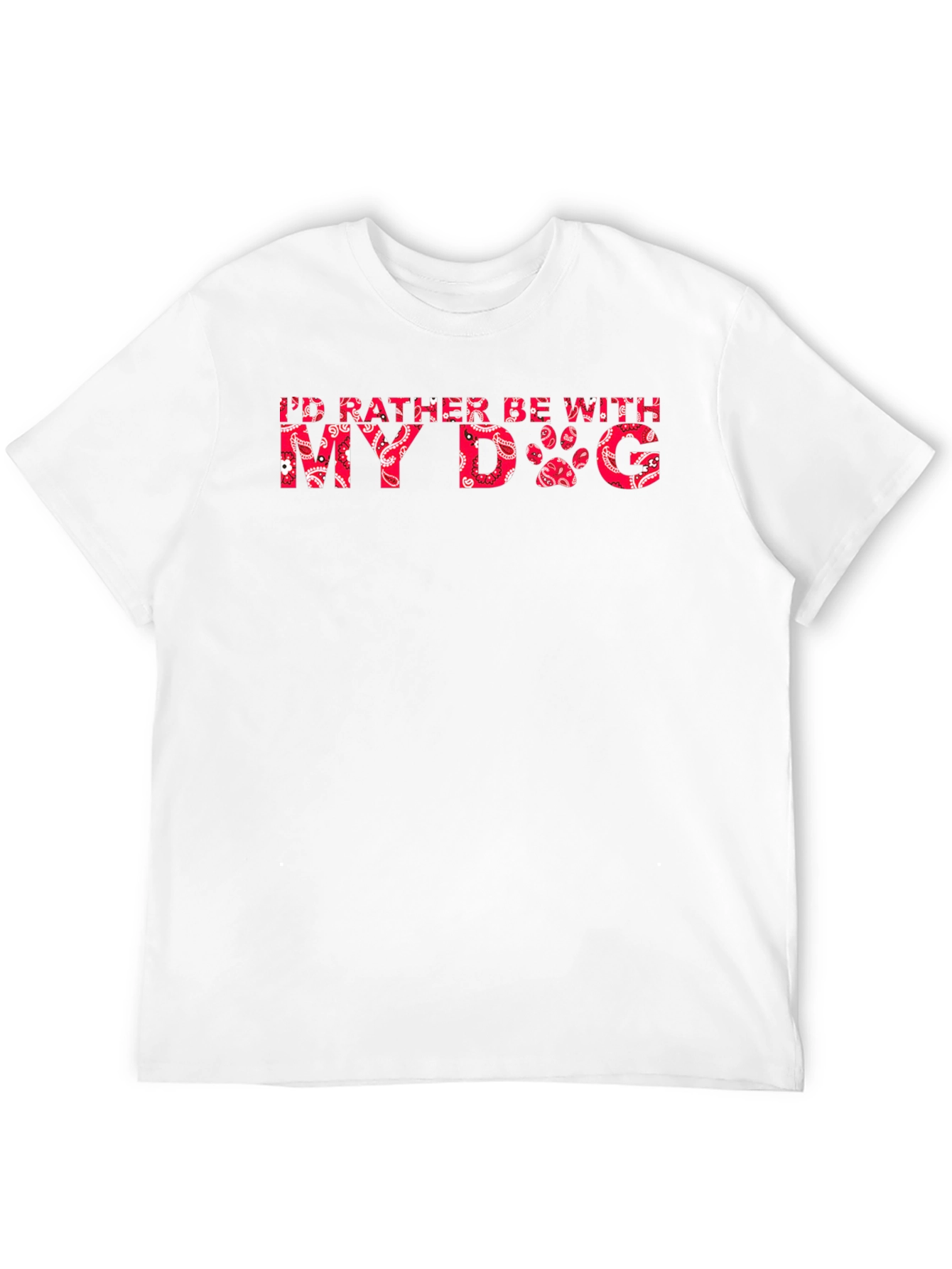 Black I'd Rather Be With My Dog T-Shirt view 12