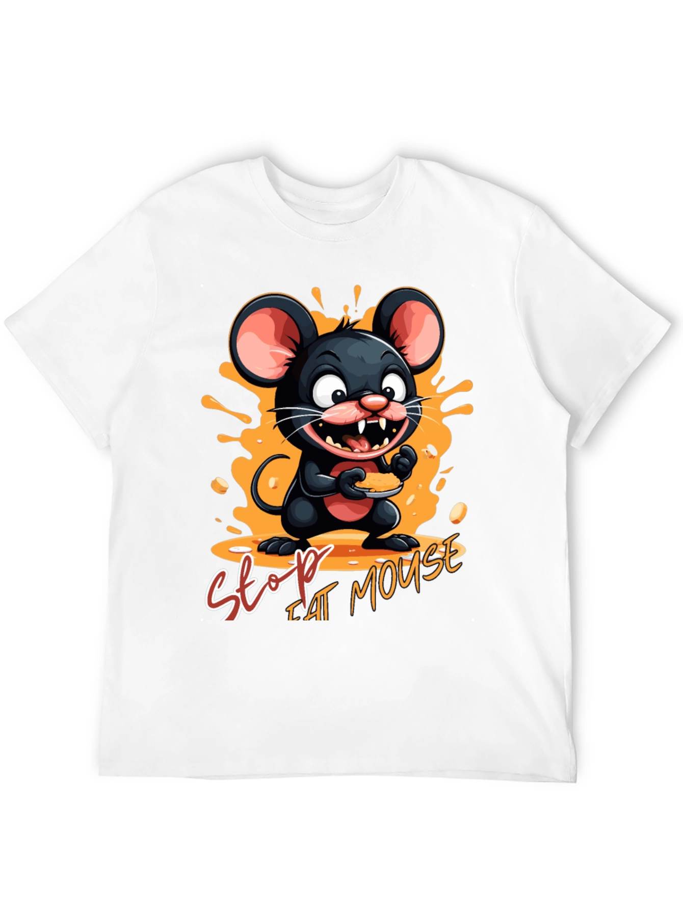 Black Stop That Mouse T-Shirt view 12