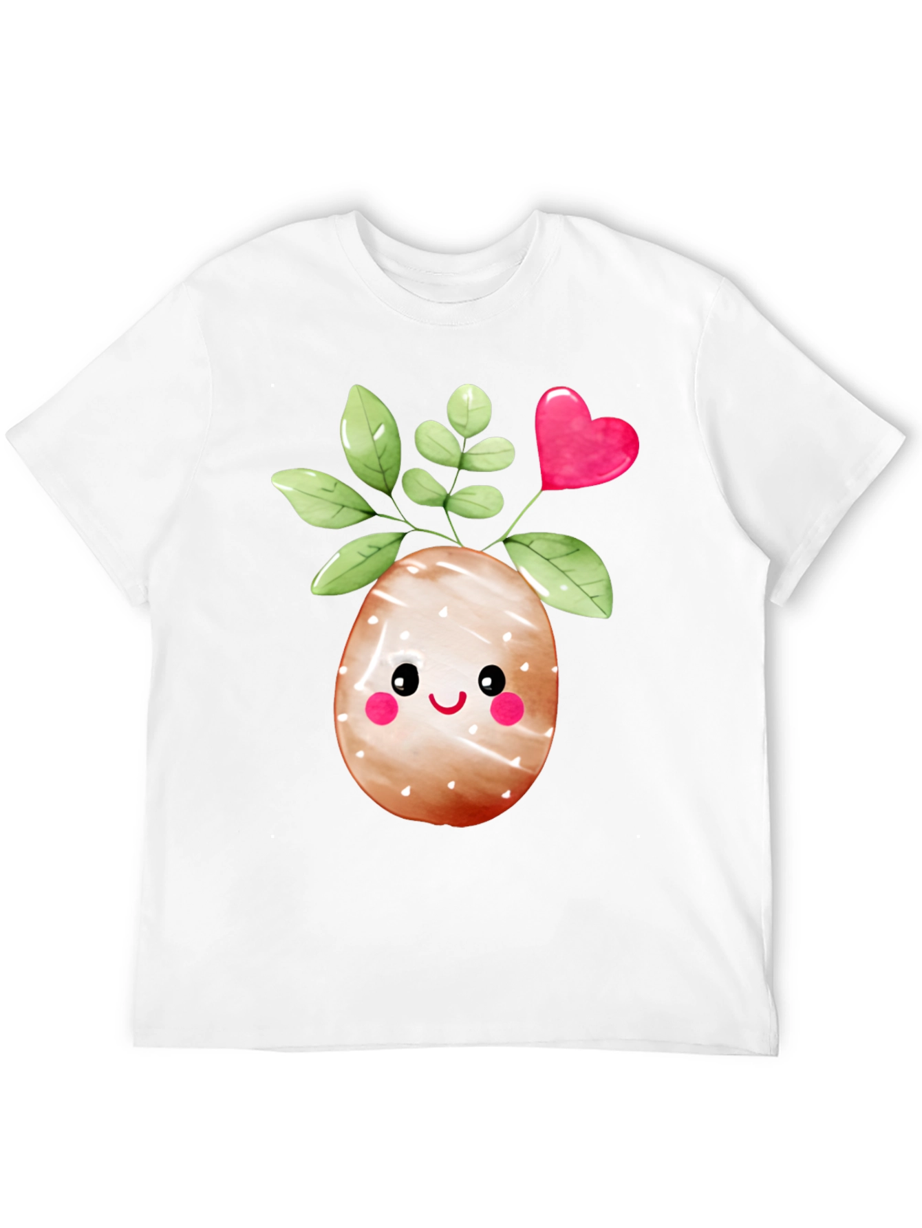 Black Cute Easter Egg Plant Graphic Tee view 12