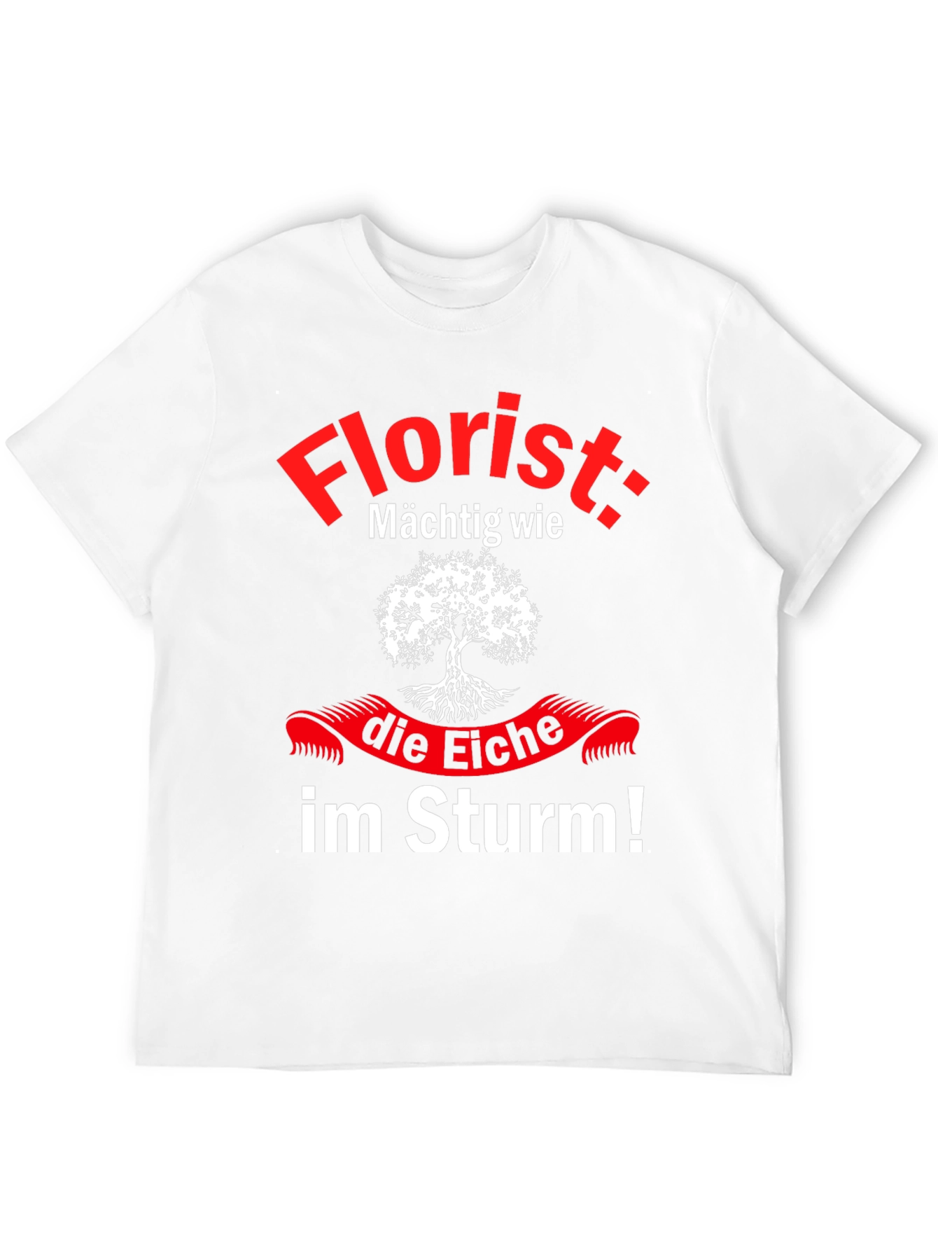 Black Florist Powerful Like an Oak Tree T-Shirt view 12