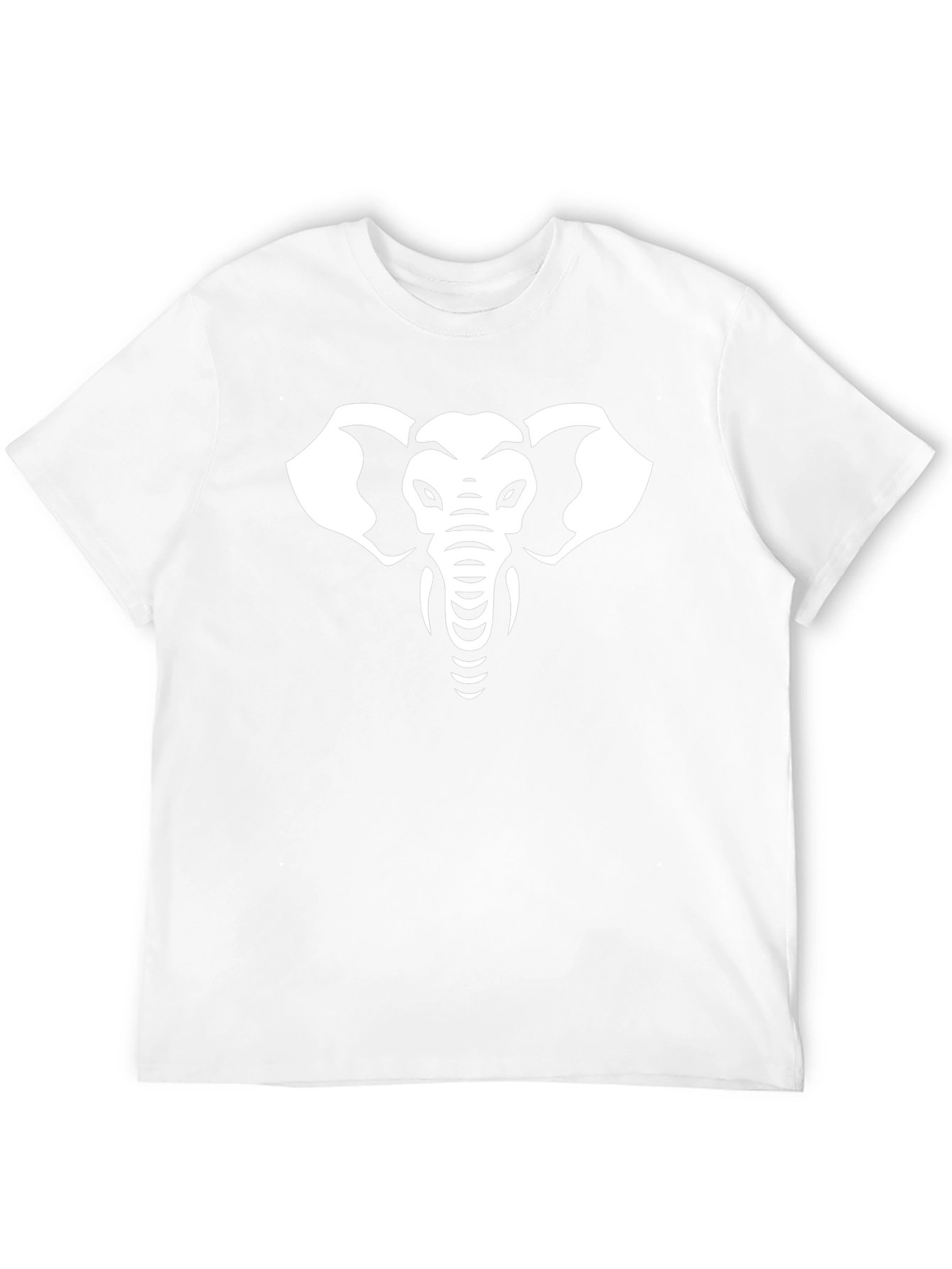 Black Elephant Graphic Tee - Black Cotton Blend T-Shirt view 12