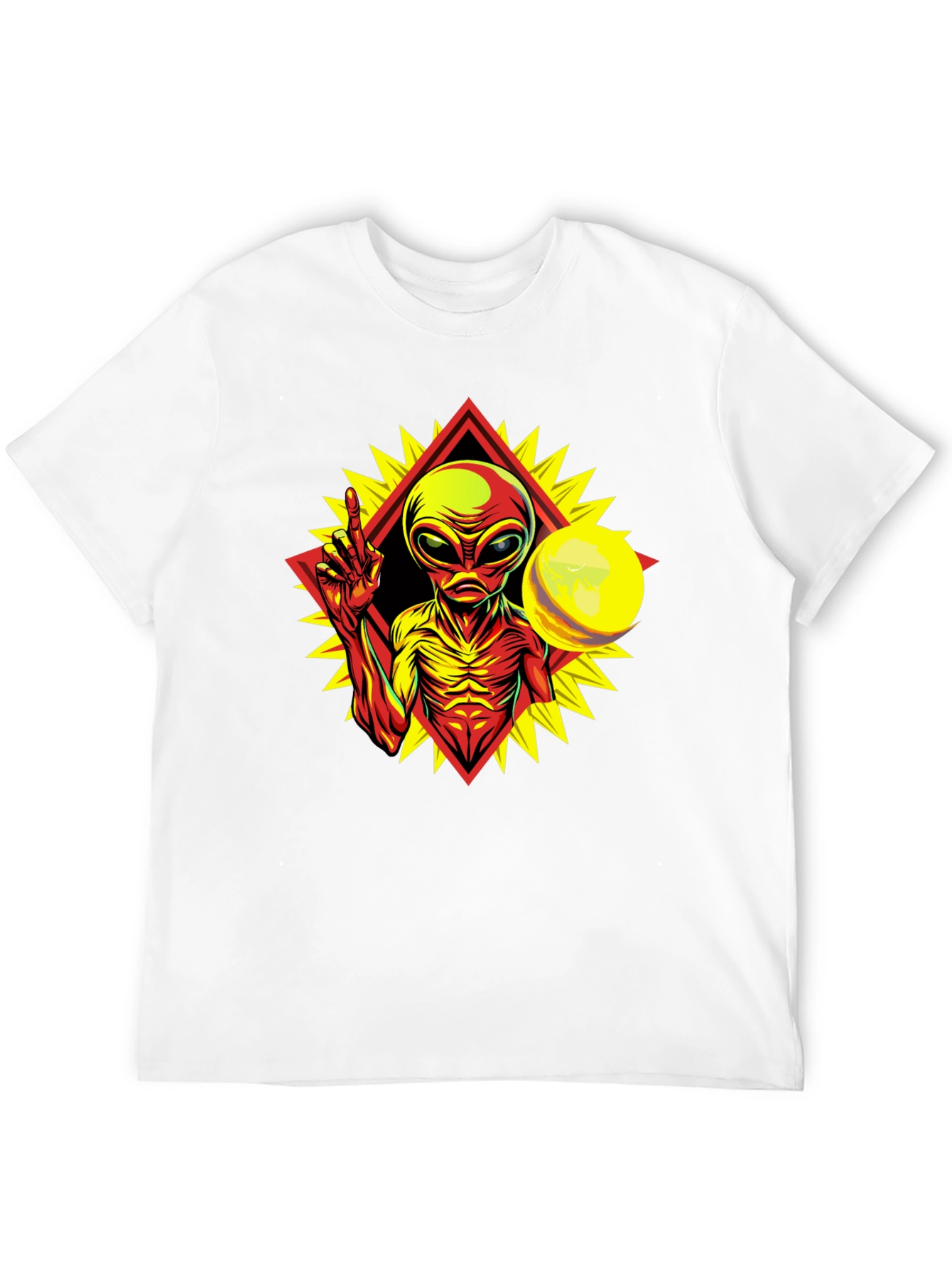 Black Alien Graphic Tee - Peace Among Worlds! view 12