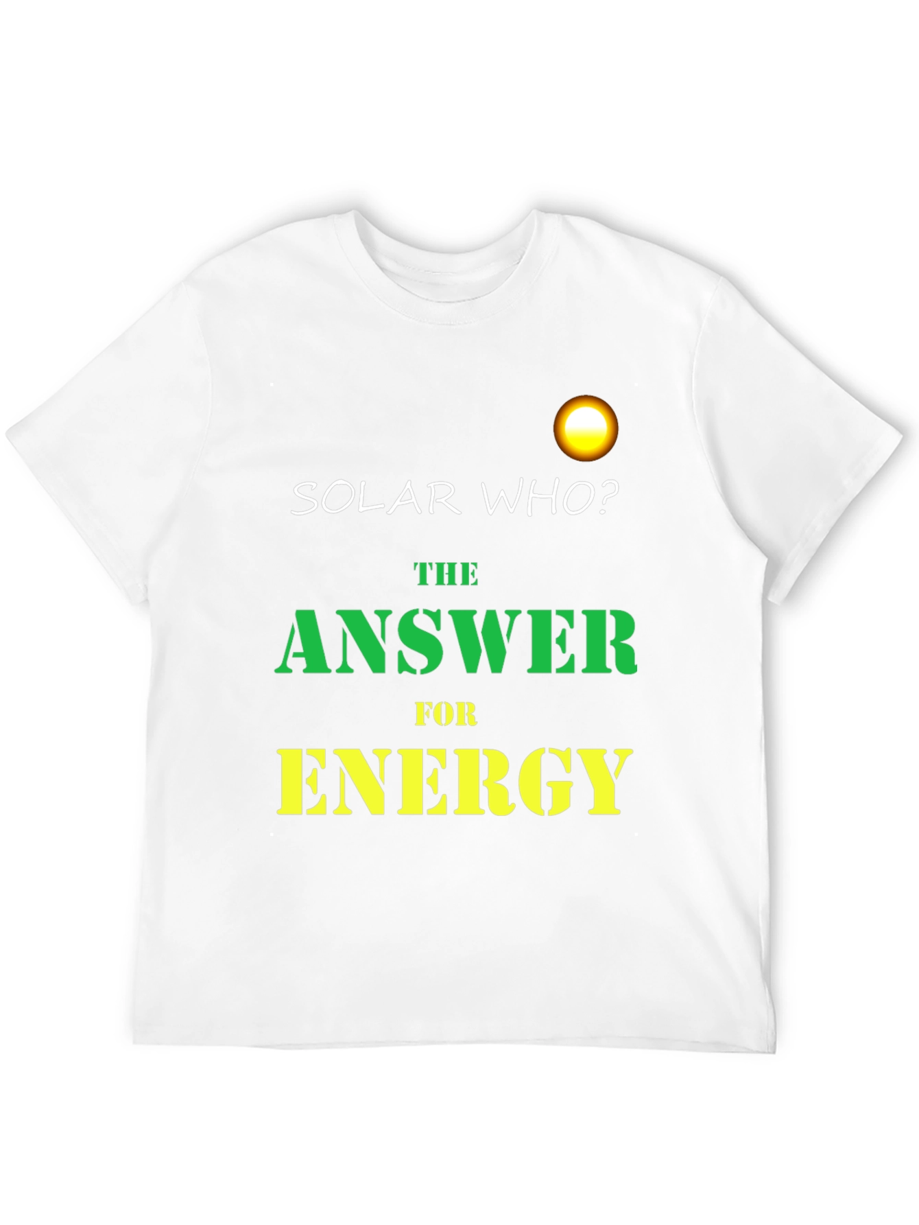 Black Solar Who? Black Graphic Tee - Energy Answer view 12