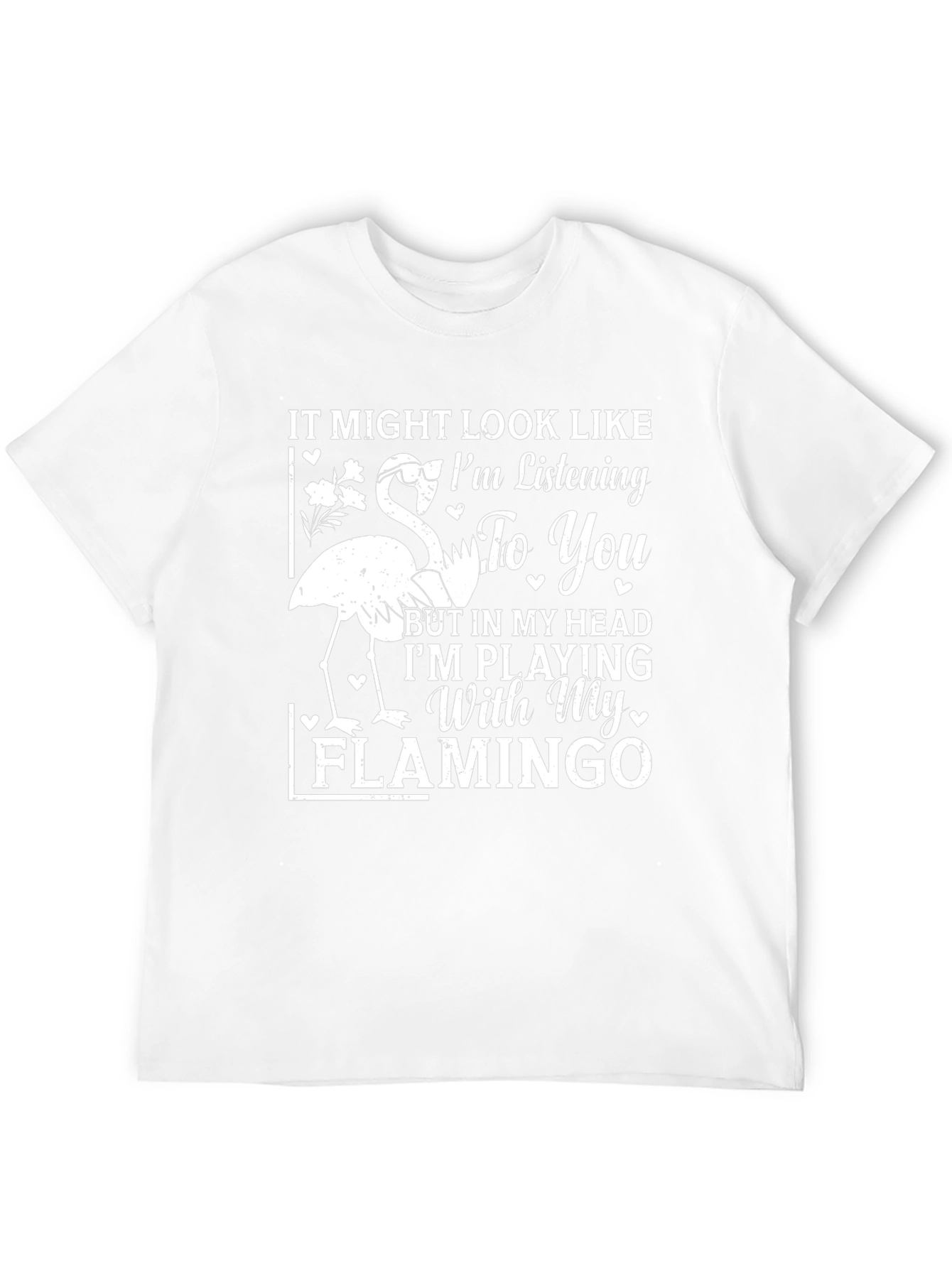 Black Flamingo Lover T-Shirt - Funny Graphic Tee view 12