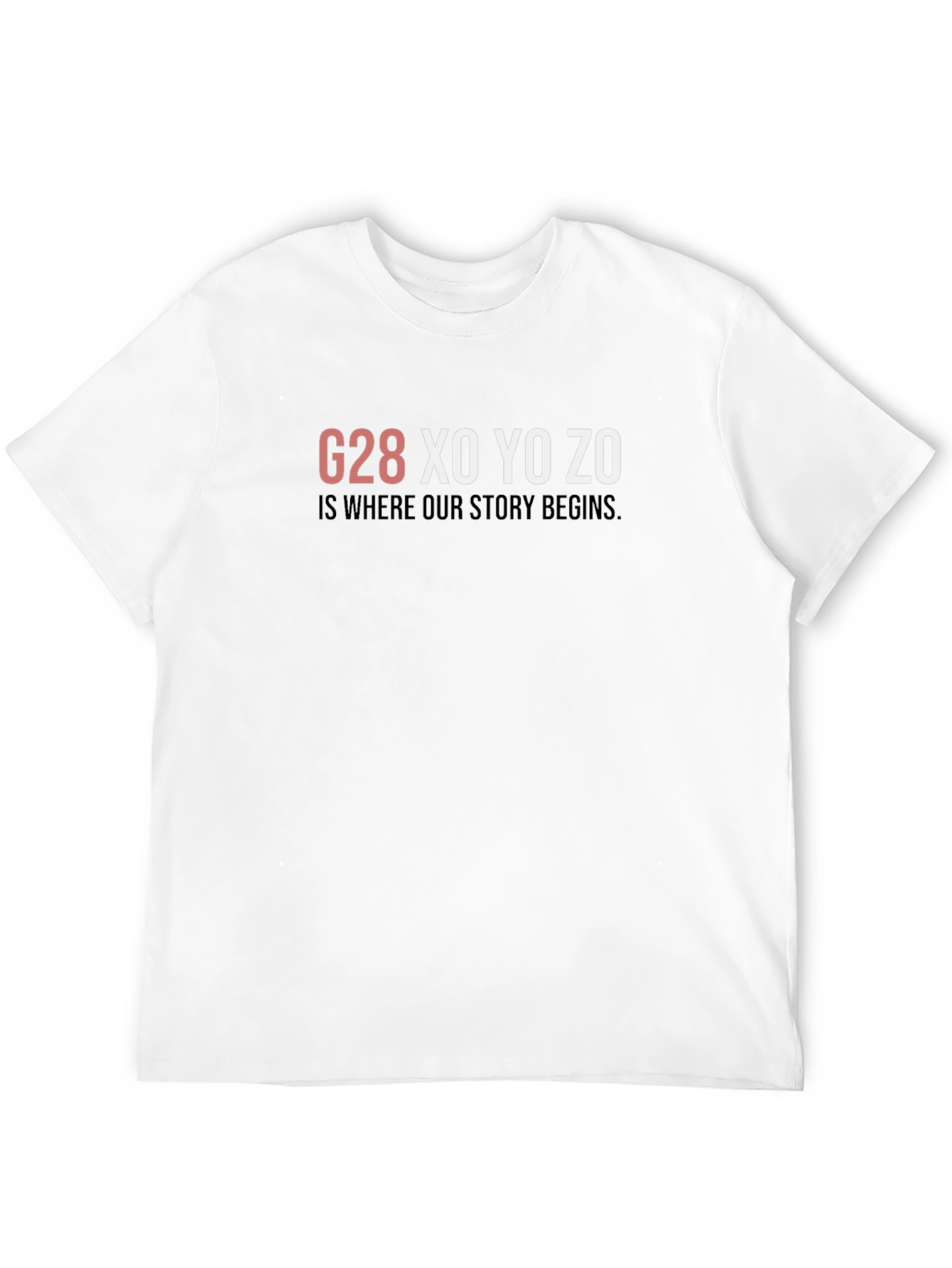 Black G28 XO YO ZO Graphic T-Shirt - Where Our Story Begins view 12