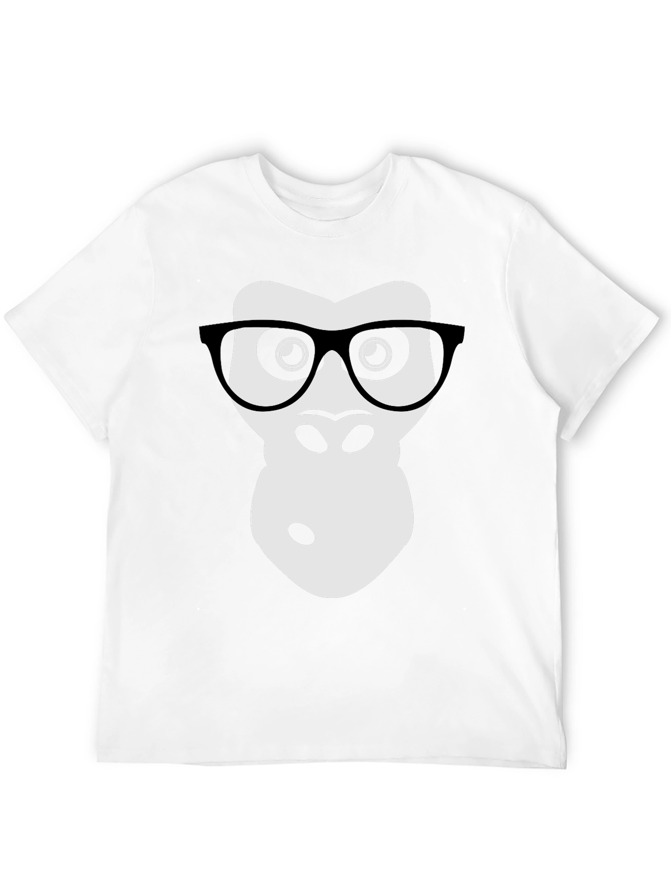 Black Geek Gorilla Graphic Tee - Cool Animal Shirt view 12