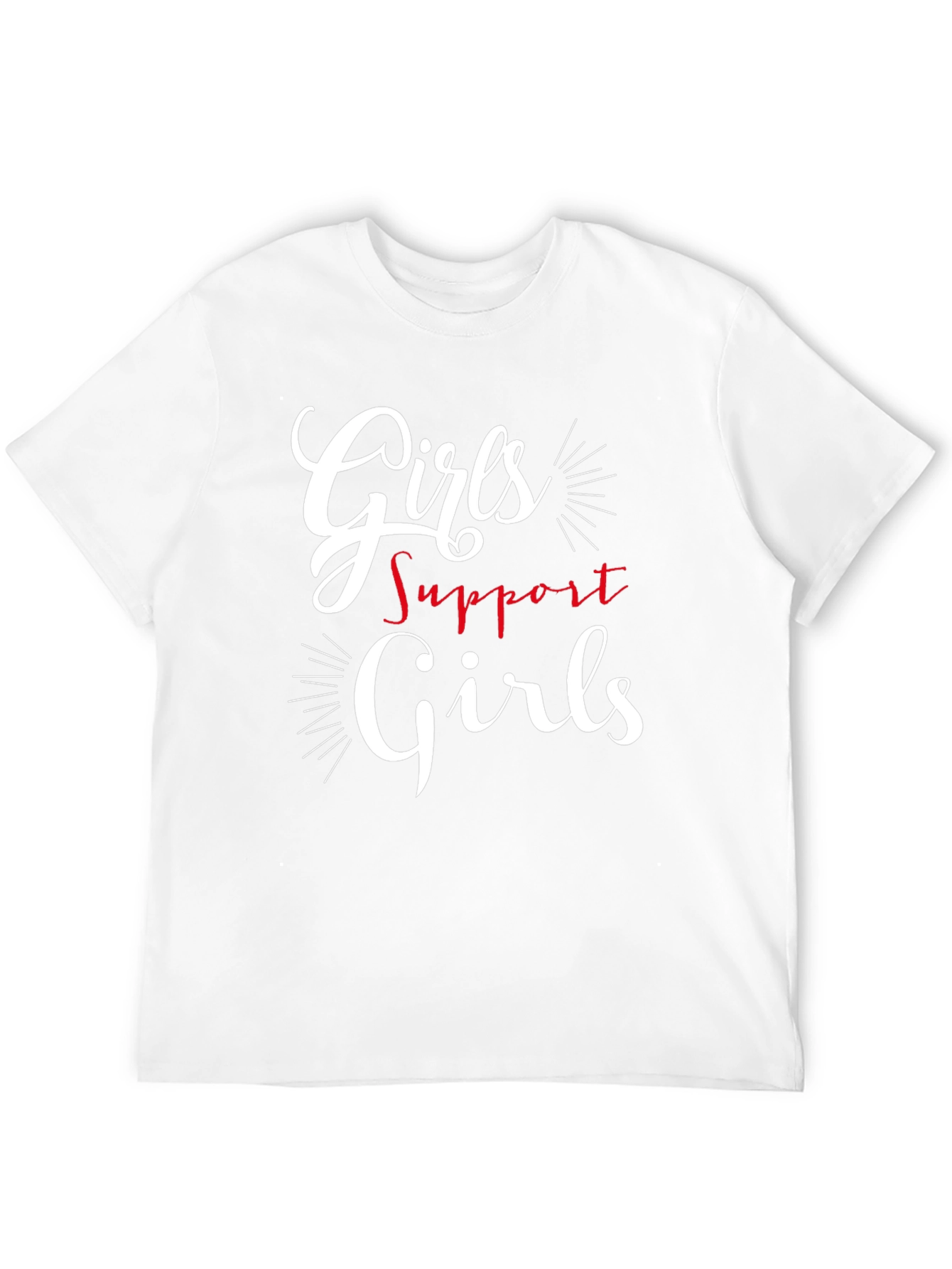 Black Girls Support Girls Graphic Tee - Black Cotton T-Shirt view 12