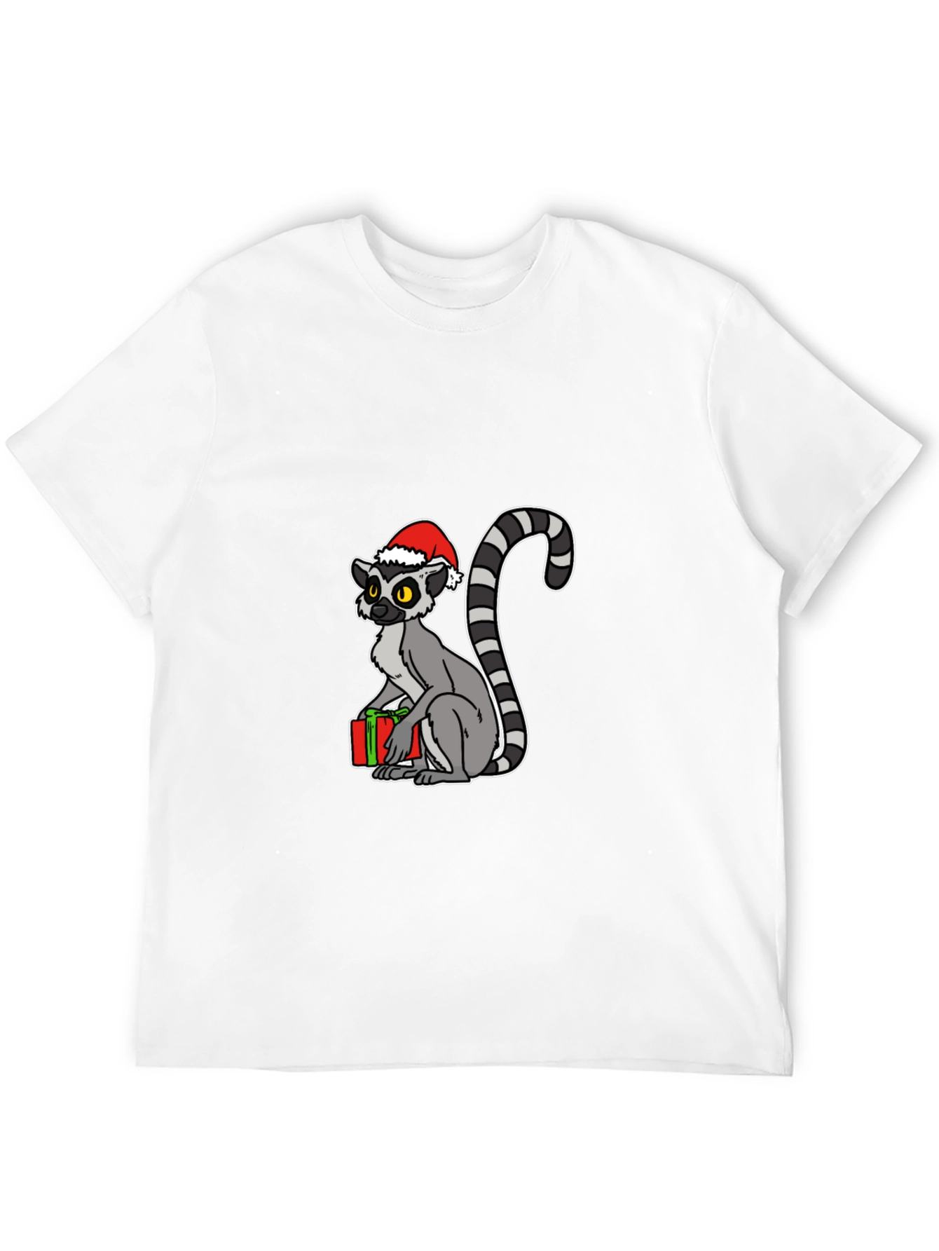 Black Holiday Lemur Graphic T-Shirt view 12