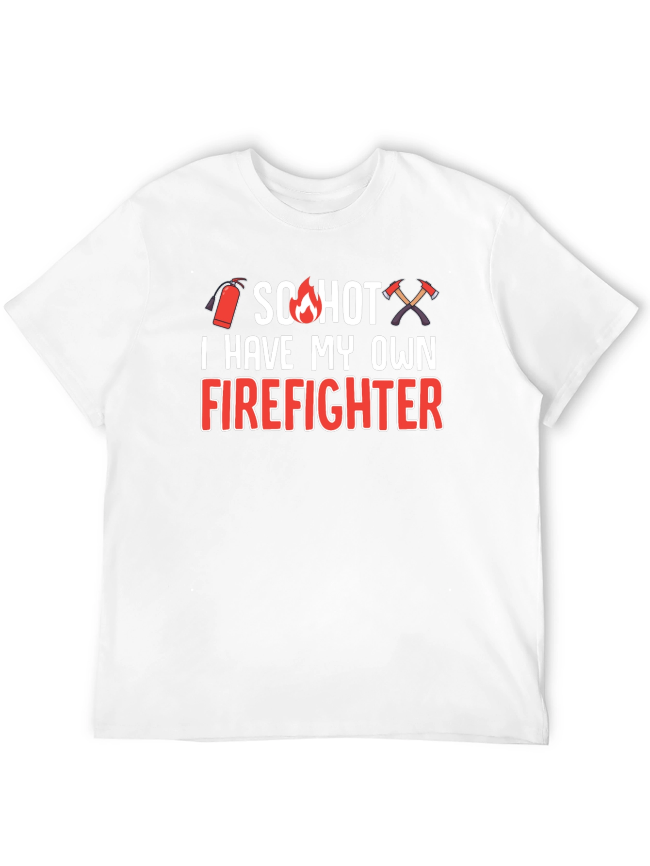 Black So Hot Firefighter Graphic T-Shirt view 12