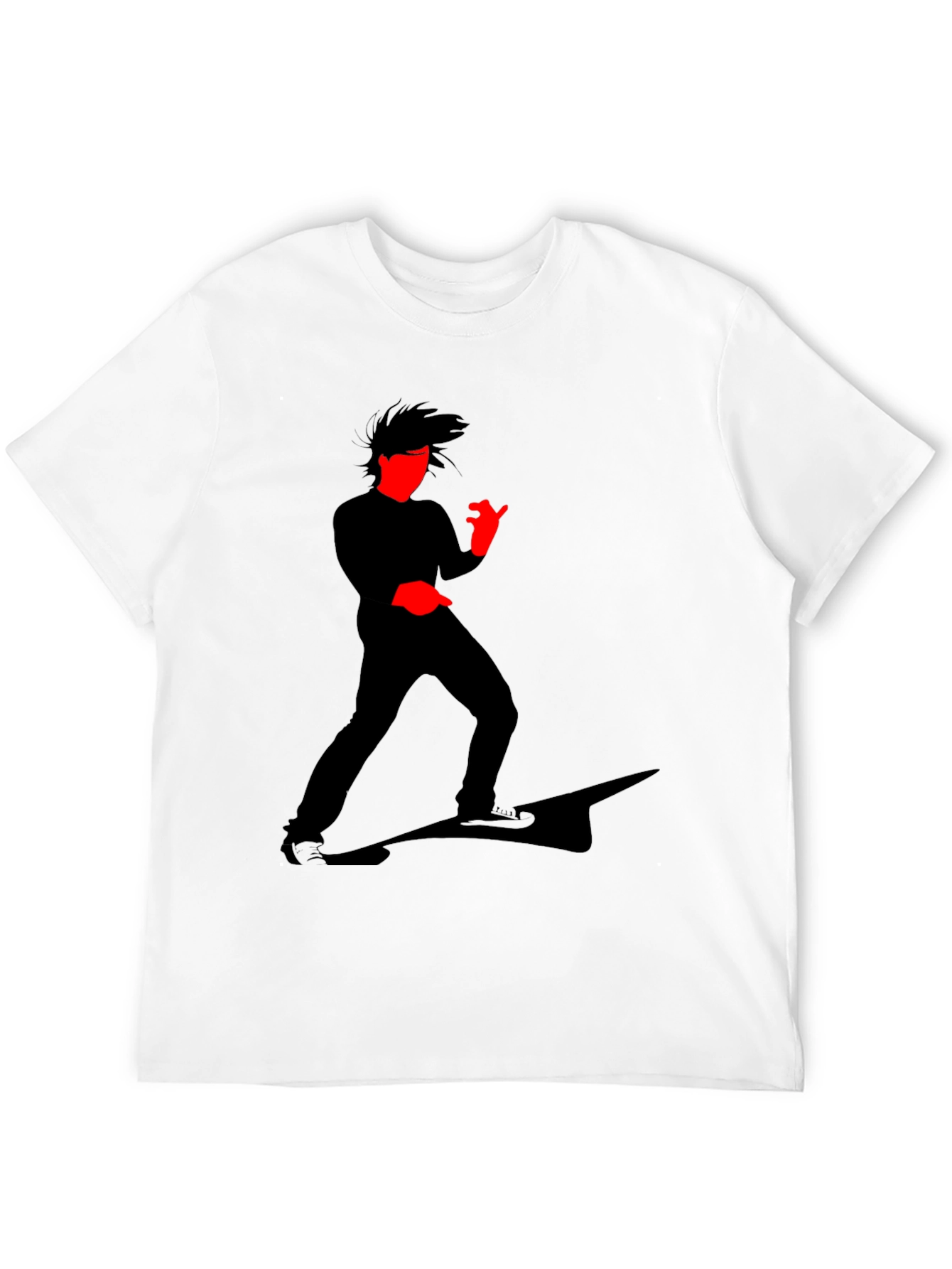 Black Cool Graphic T-Shirt - Striking Silhouette Design view 12