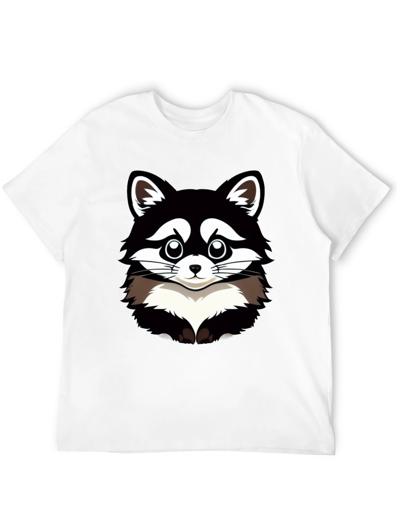Black Raccoon Graphic T-Shirt - Men's Black Tee view 12