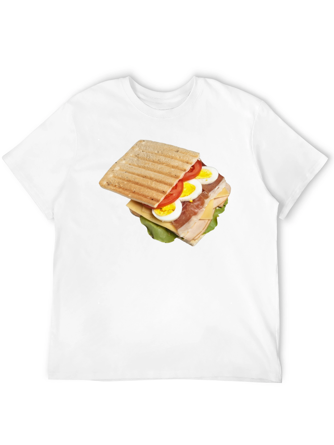 Black Sandwich Graphic Tee - Unique Food T-Shirt view 12