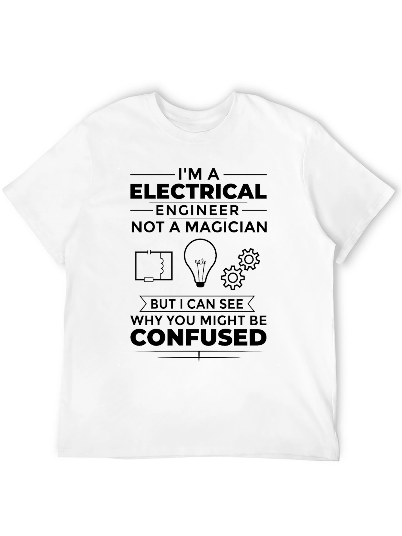 Black Electrical Engineer T-Shirt - Funny Gift view 12