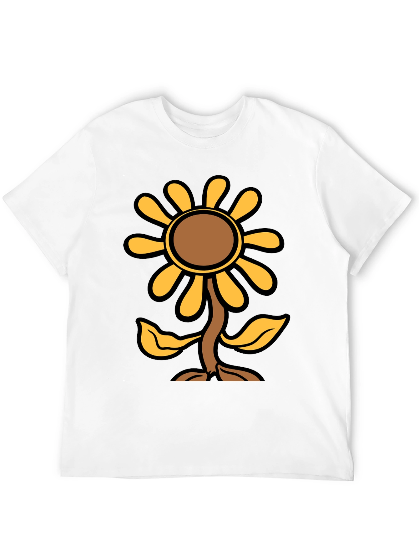 Black Sunflower Graphic Print Black T-Shirt view 12