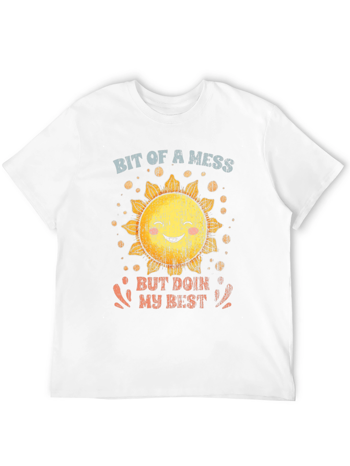 Black Bit of a Mess Graphic T-Shirt view 12