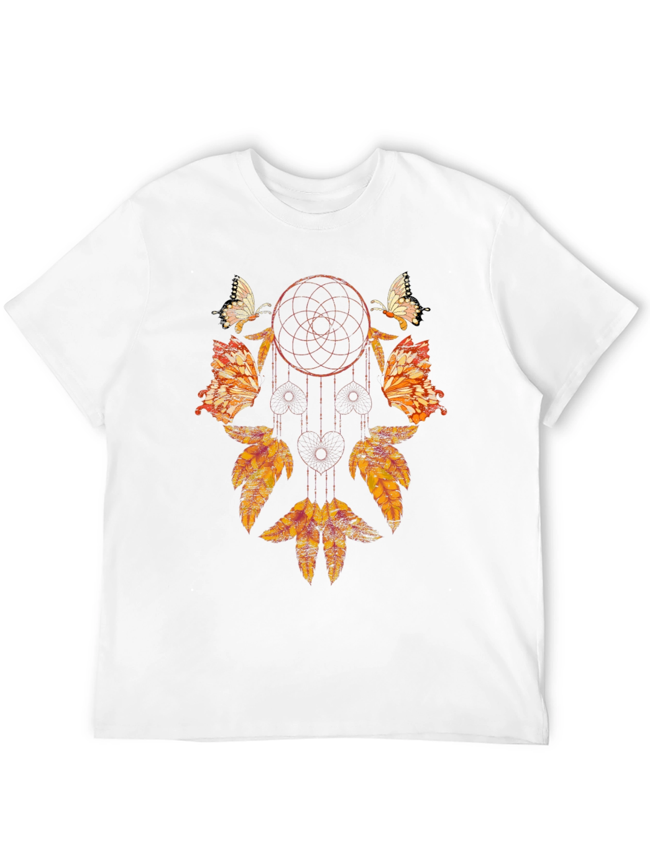 Black Dreamcatcher Butterfly Graphic Tee - Stylish Black Shirt view 12