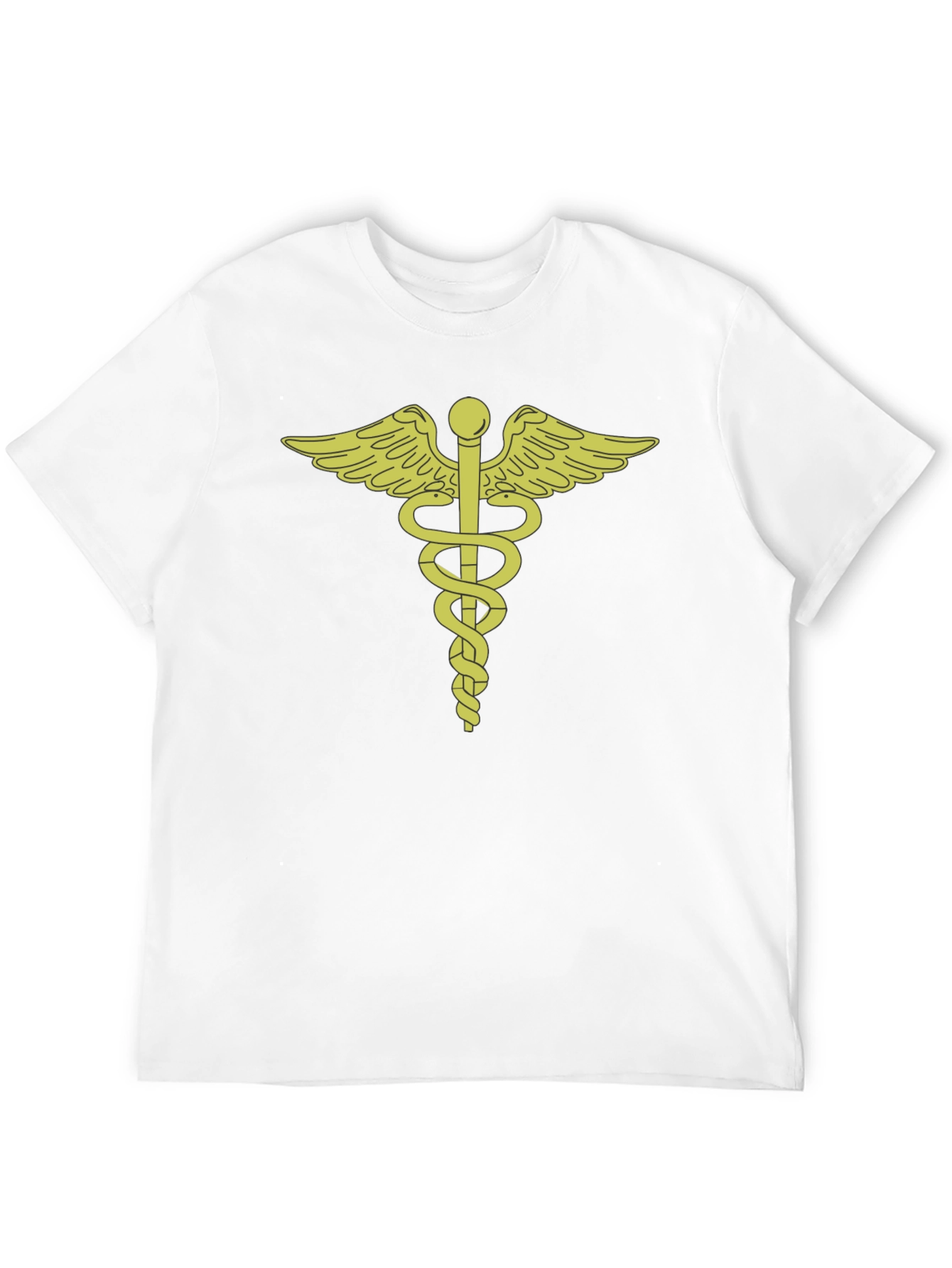 Black Caduceus Symbol Graphic T-Shirt - Medical Theme view 12
