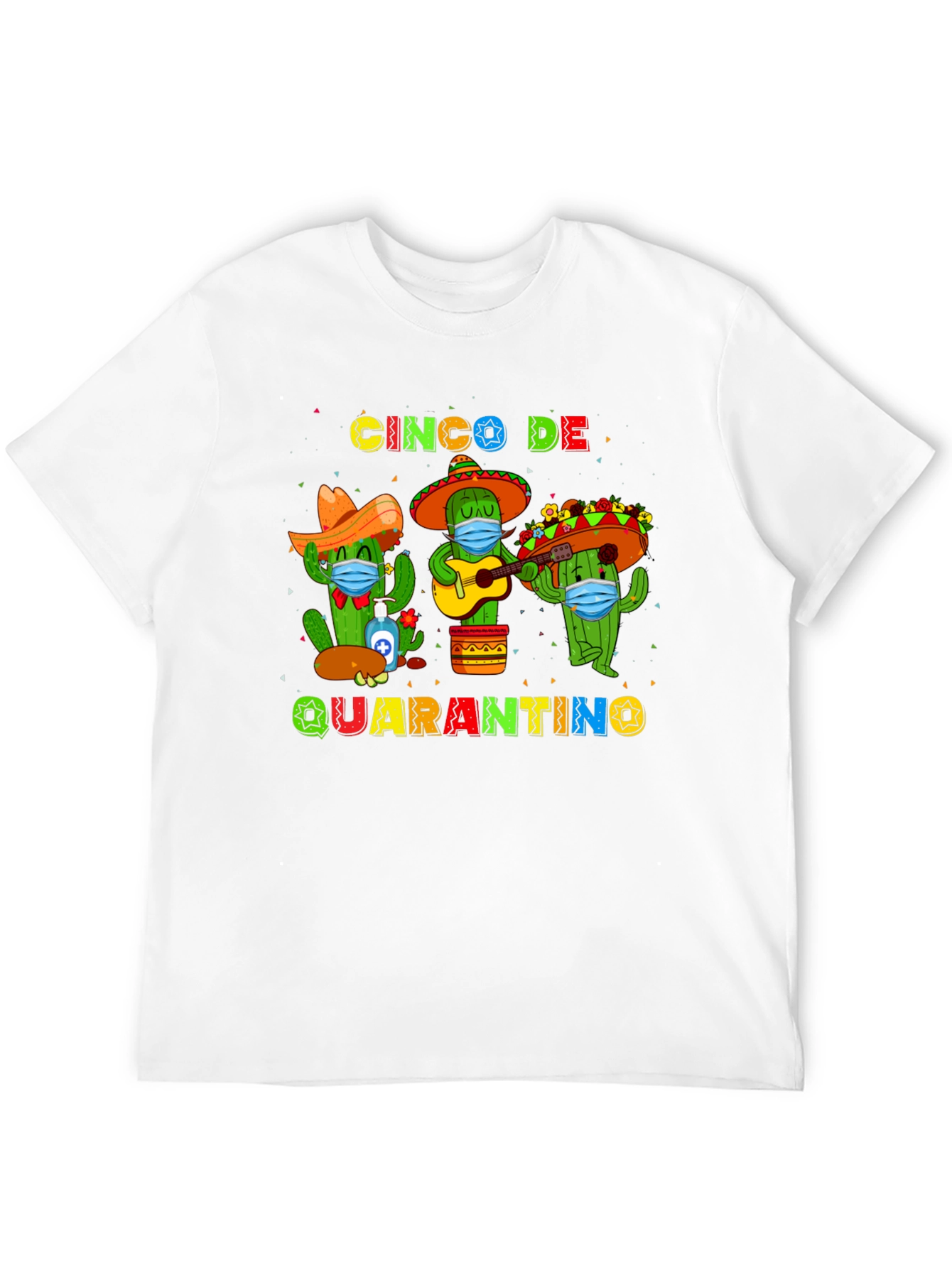 Black Cinco De Quarantino T-Shirt view 12
