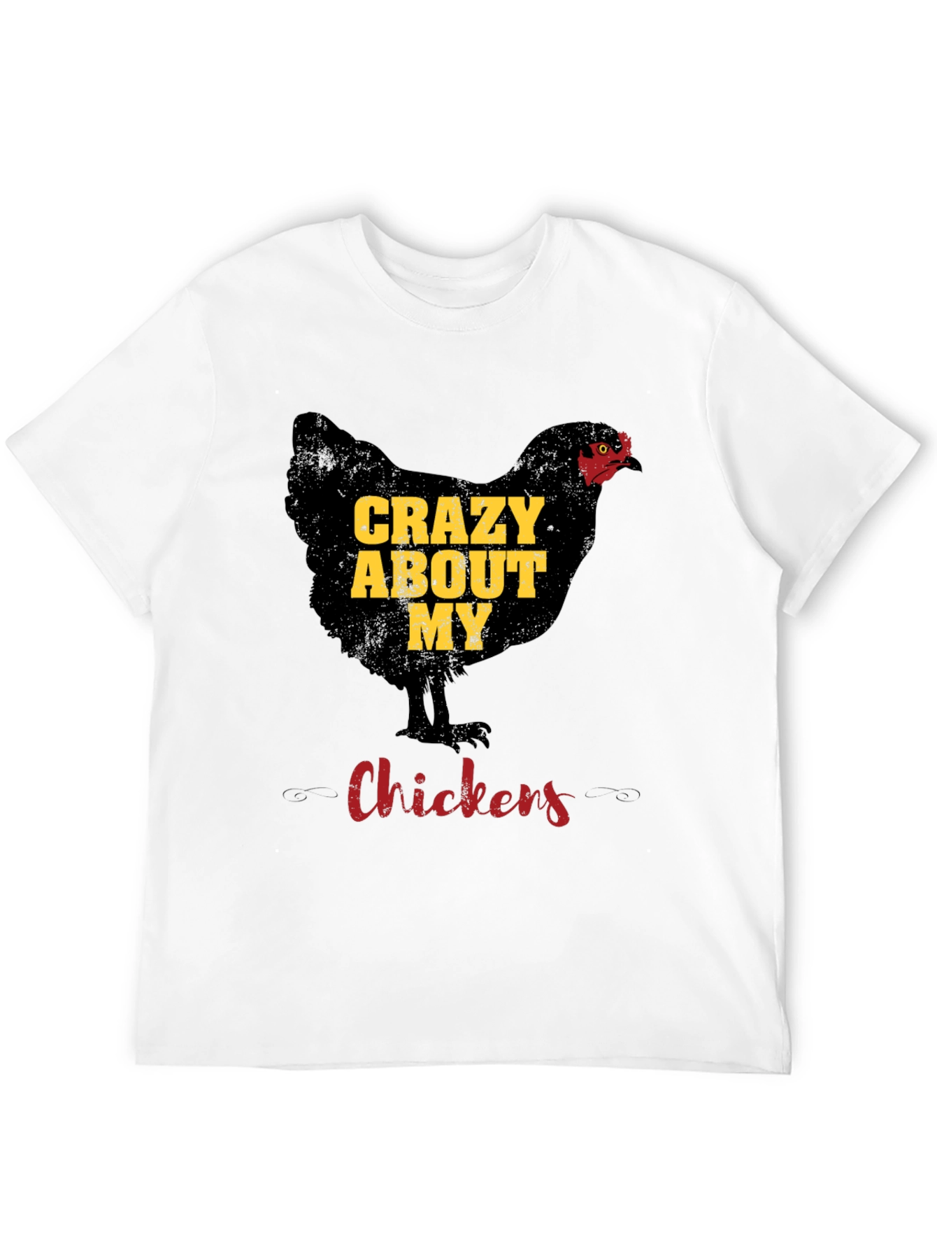 Black Crazy About My Chickens Graphic Tee view 12