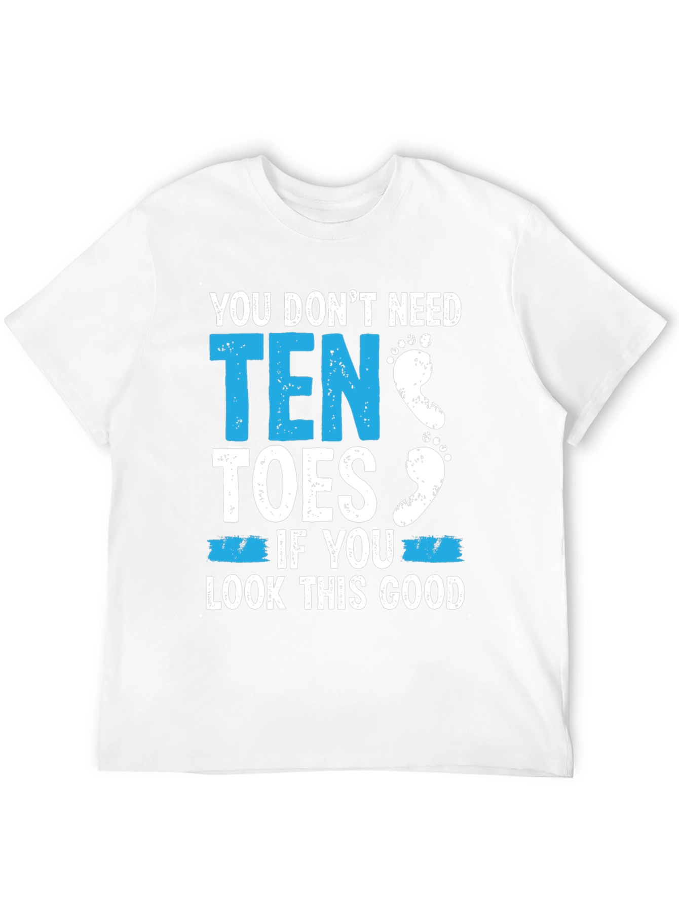 Black Funny Amputee T-Shirt - You Don't Need Ten Toes view 12